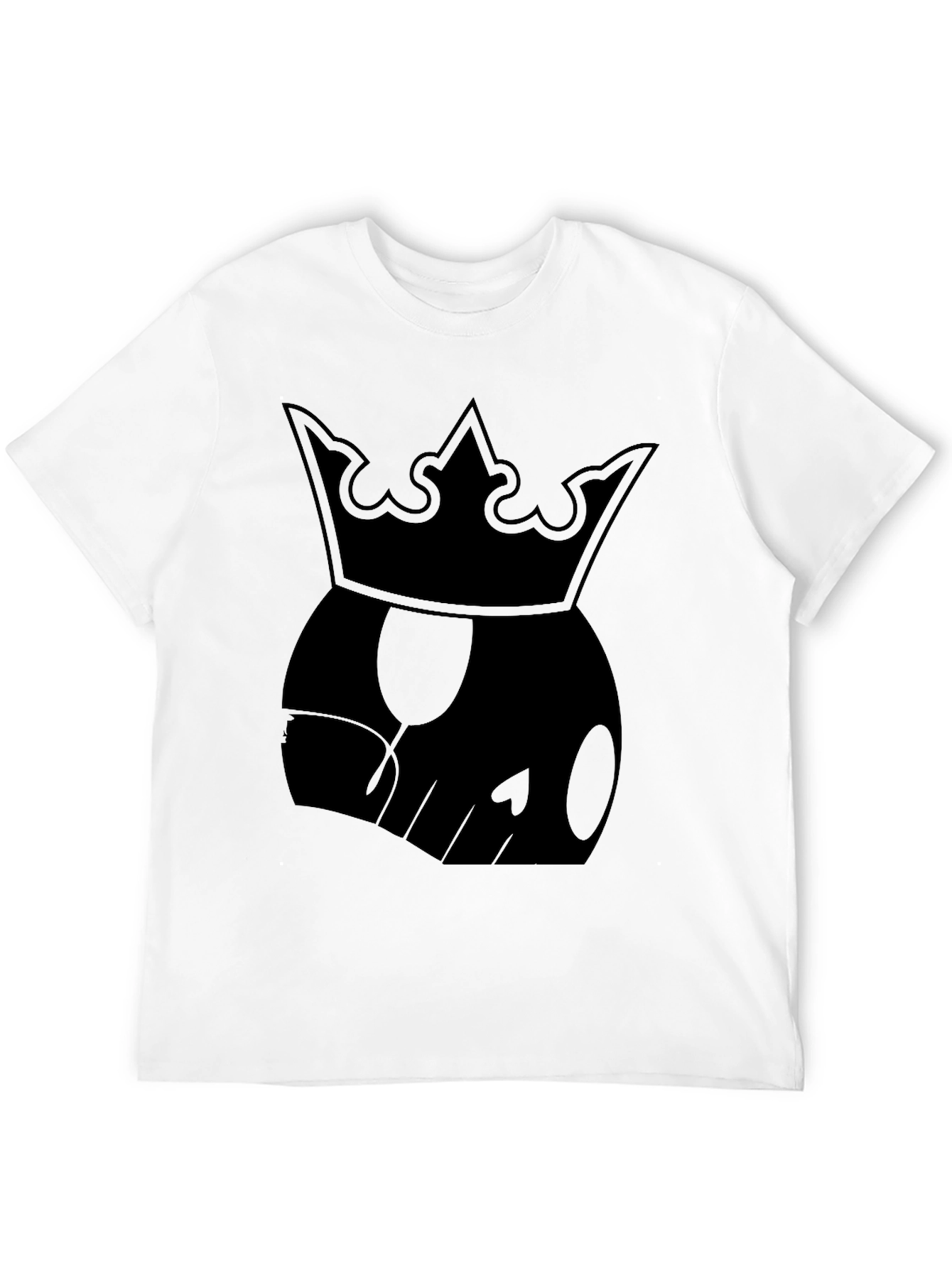 King Skull Graphic T-Shirt - Black