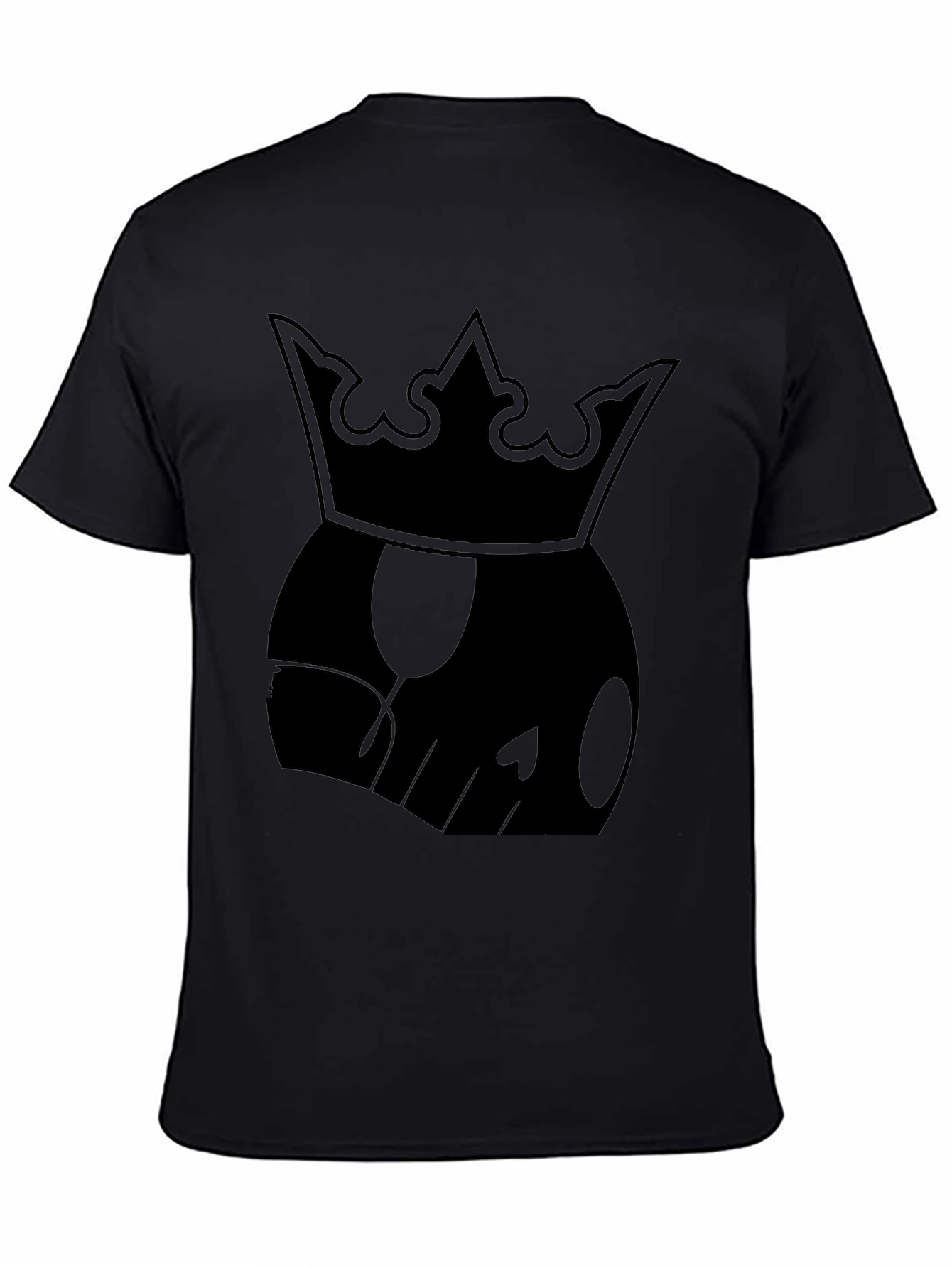 King Skull Graphic T-Shirt - Black