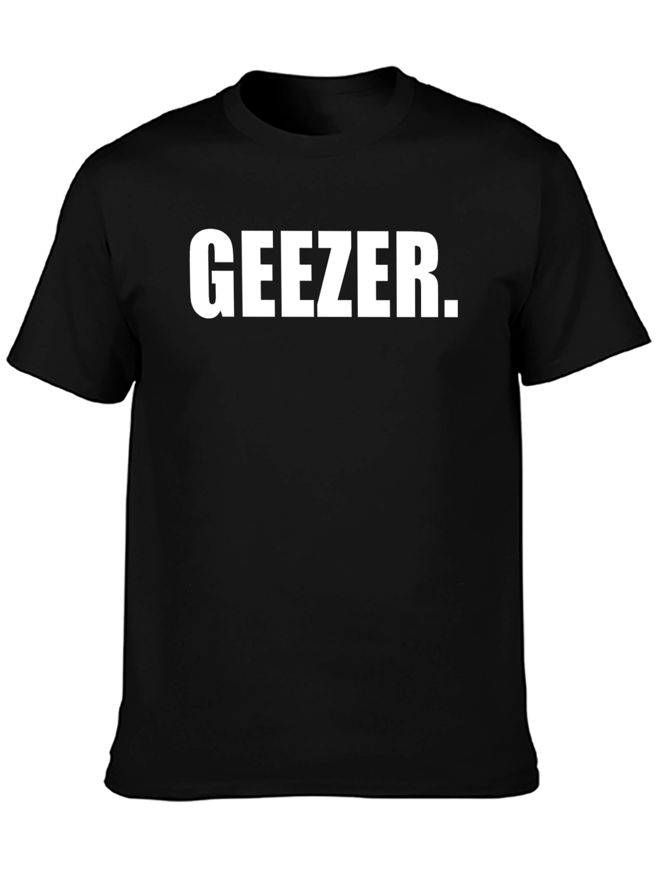Geezer Graphic Tee - Black Cotton Blend