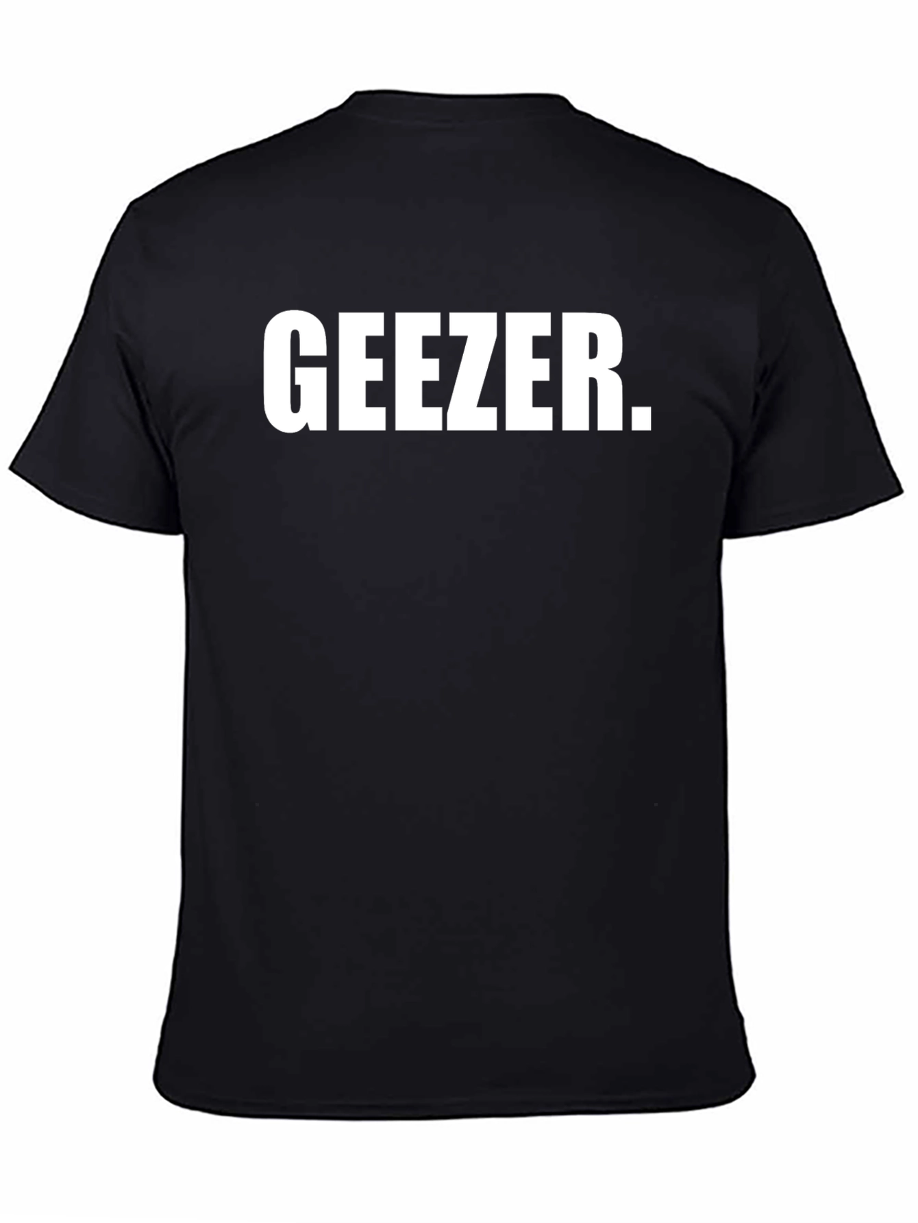 Geezer Graphic Tee - Black Cotton Blend