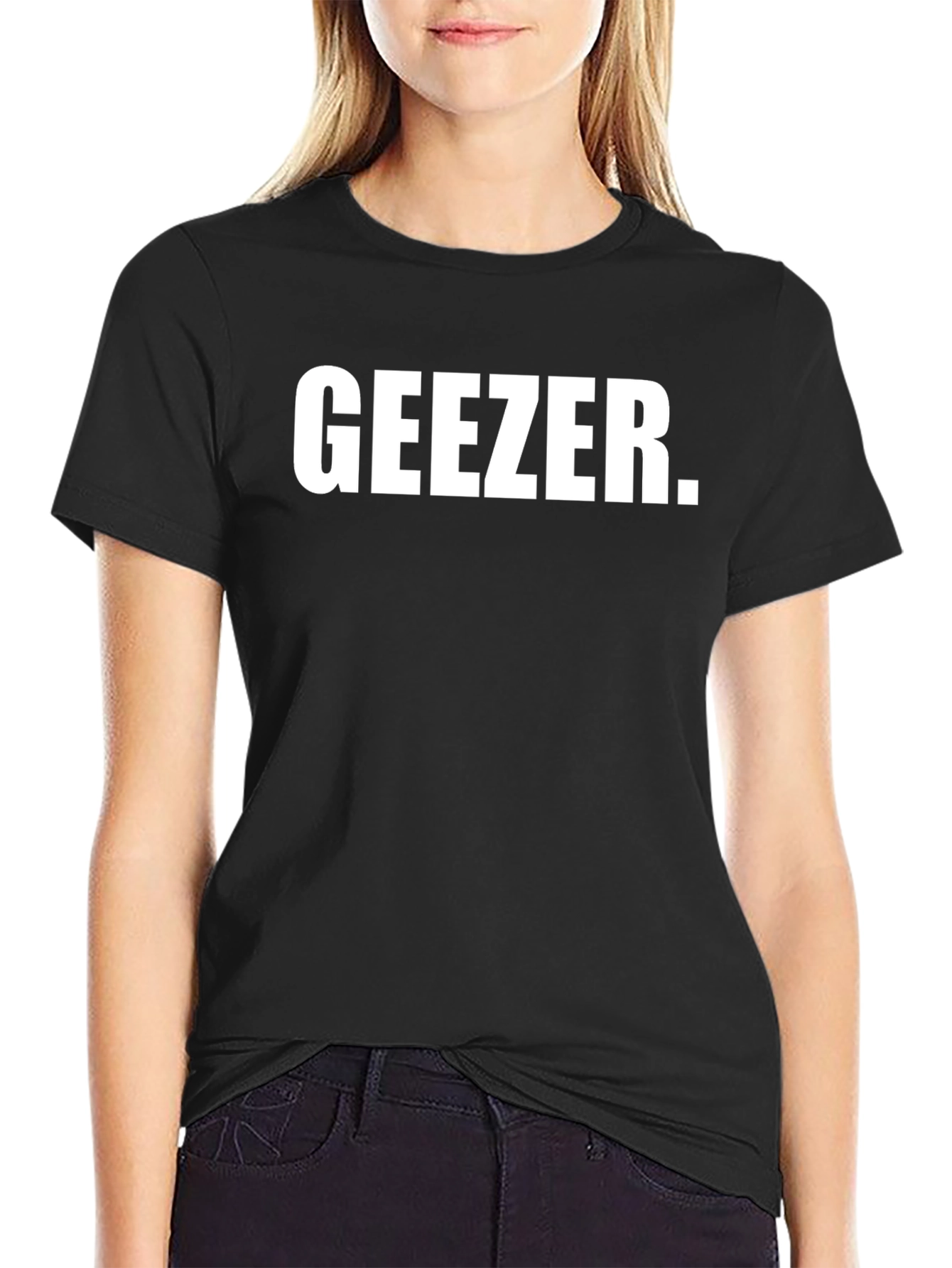 Geezer Graphic Tee - Black Cotton Blend