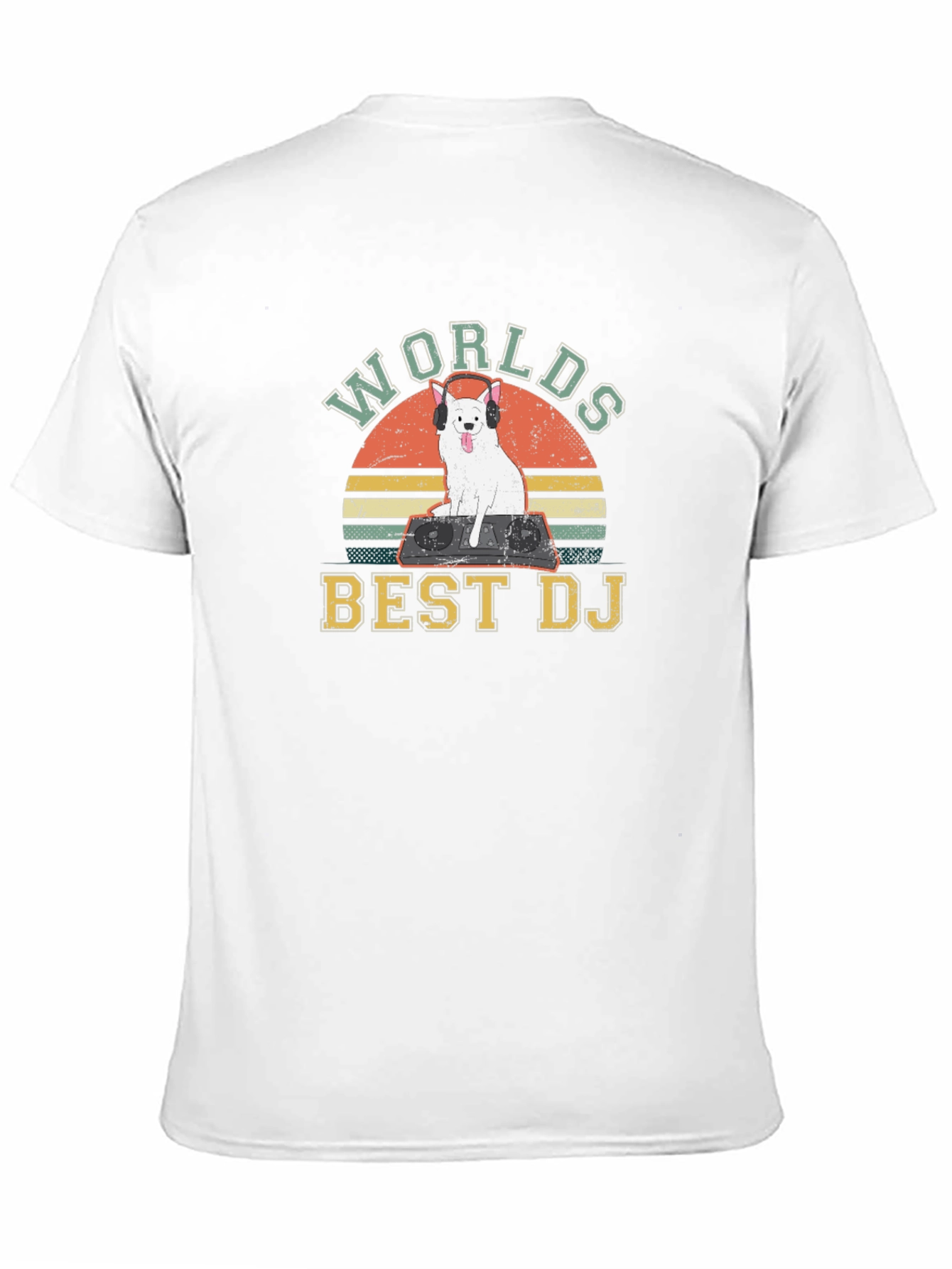Worlds Best DJ Dog Graphic T-Shirt
