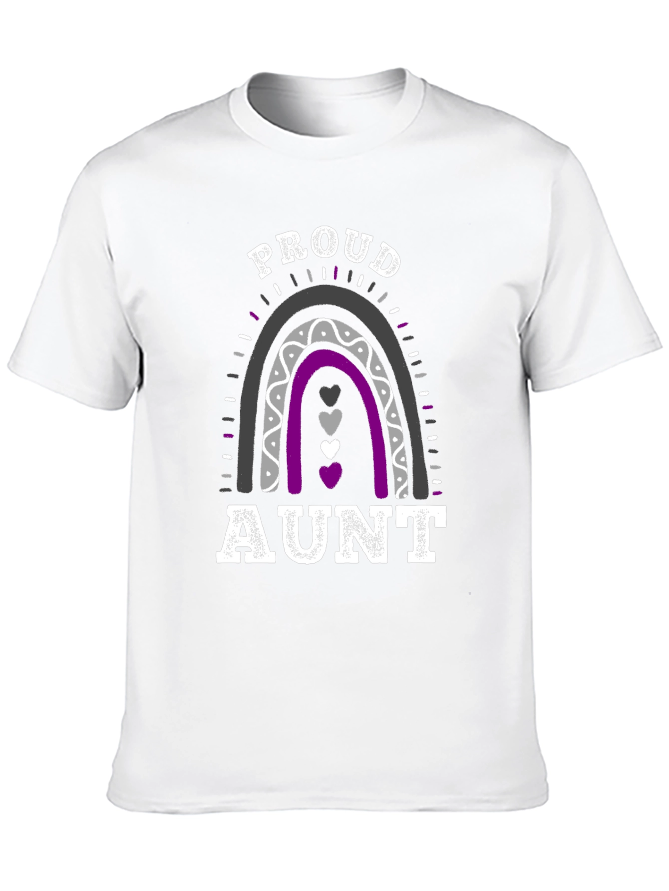 Proud Aunt Ace Pride Rainbow T-Shirt