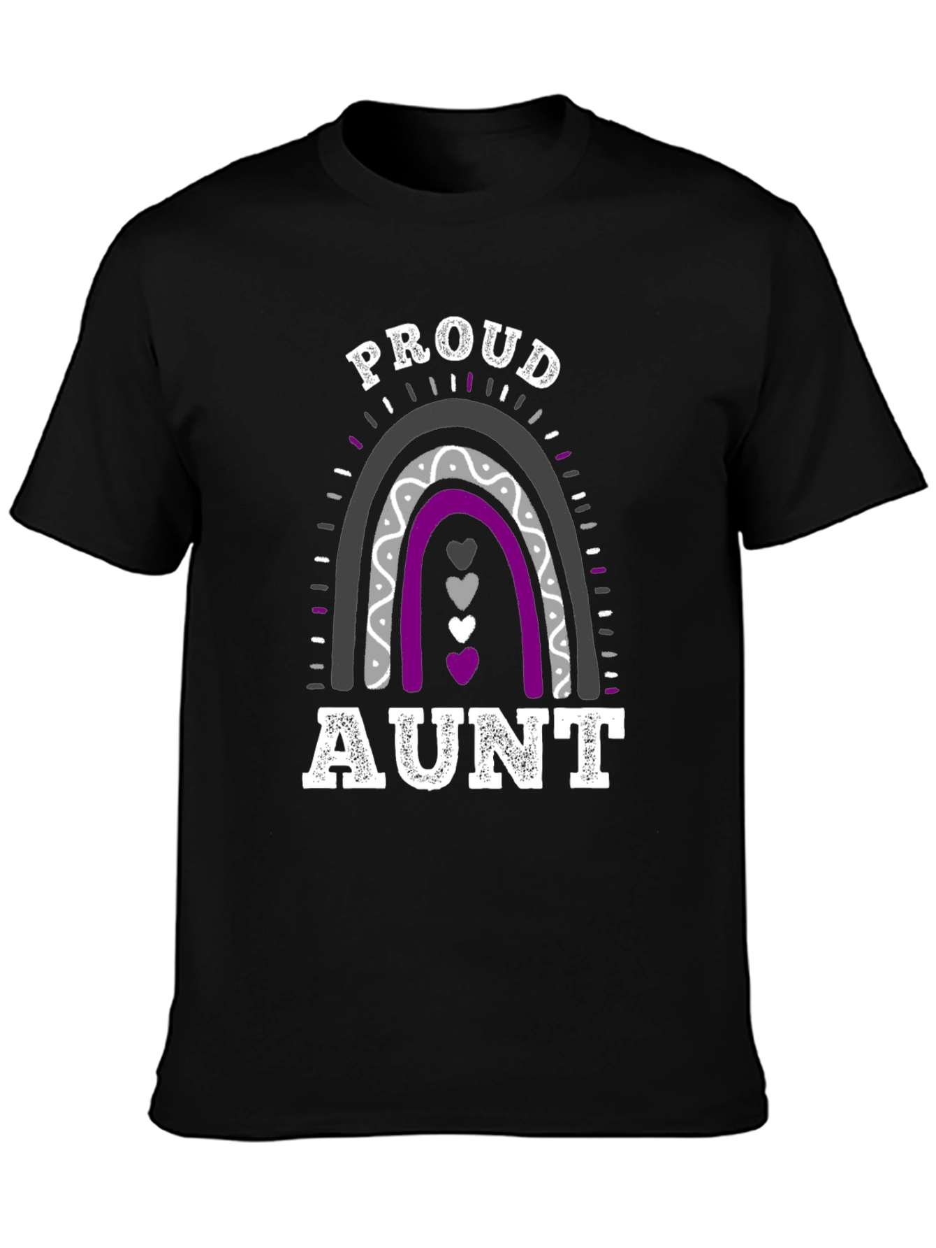 Proud Aunt Ace Pride Rainbow T-Shirt