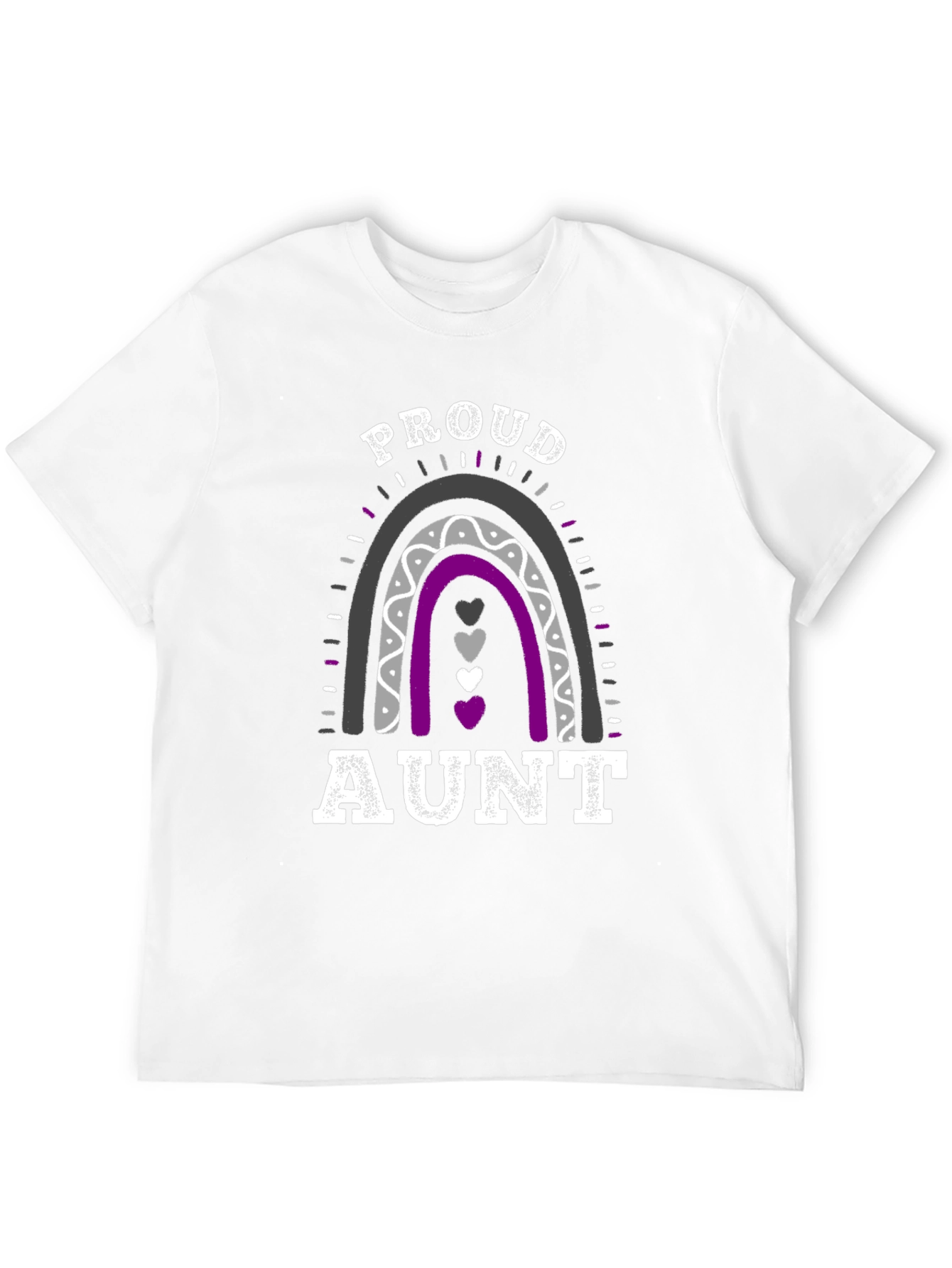 Proud Aunt Ace Pride Rainbow T-Shirt