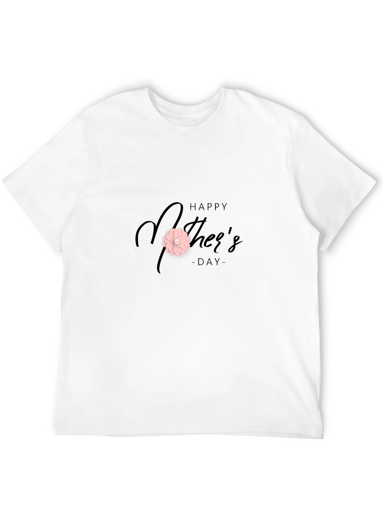 Happy Mothers Day Black Graphic Tee