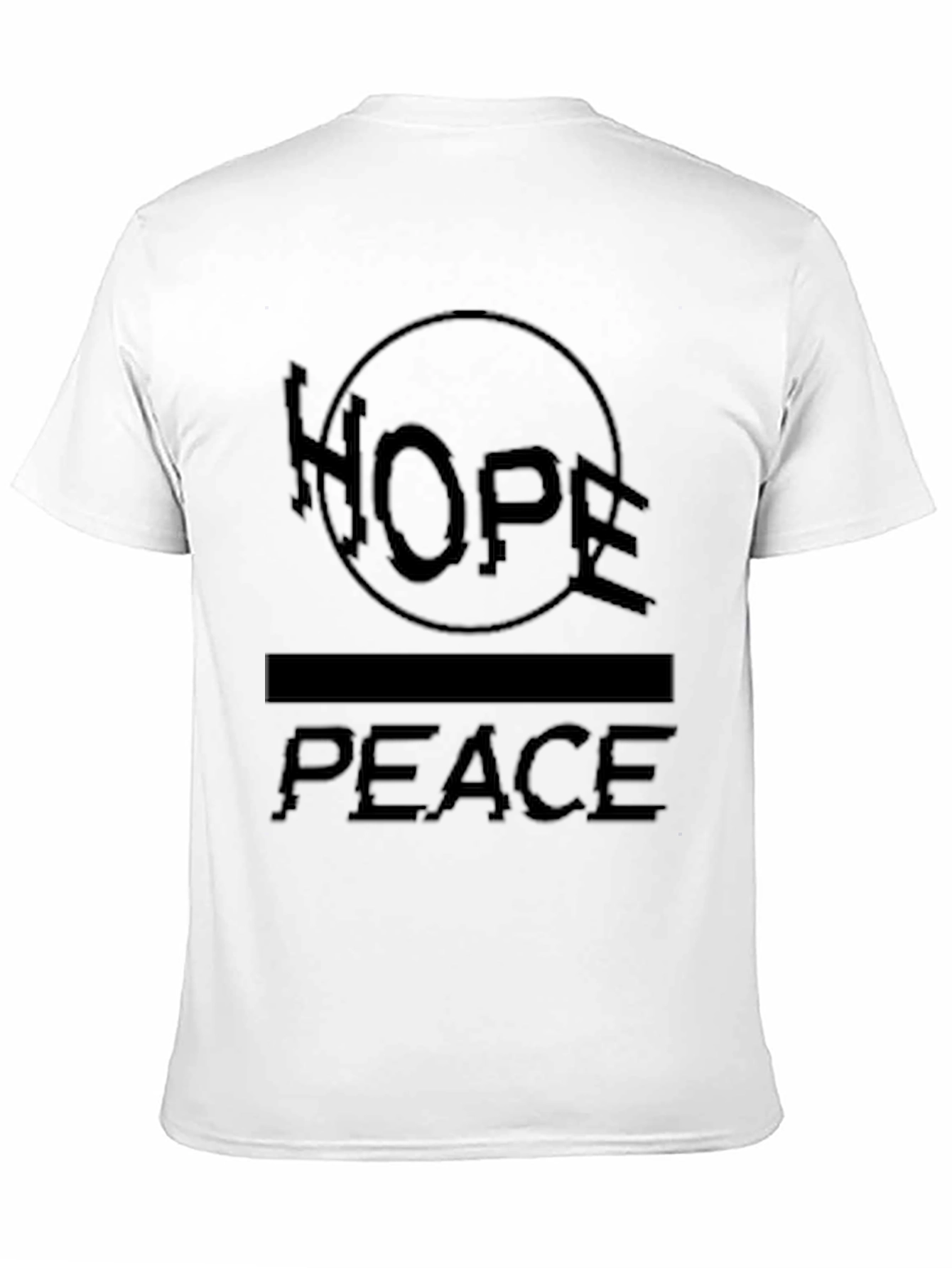 Hope Peace T-Shirt: Black Graphic Tee for Men