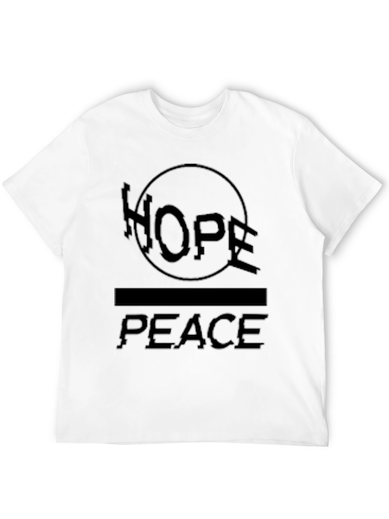 Hope Peace T-Shirt: Black Graphic Tee for Men