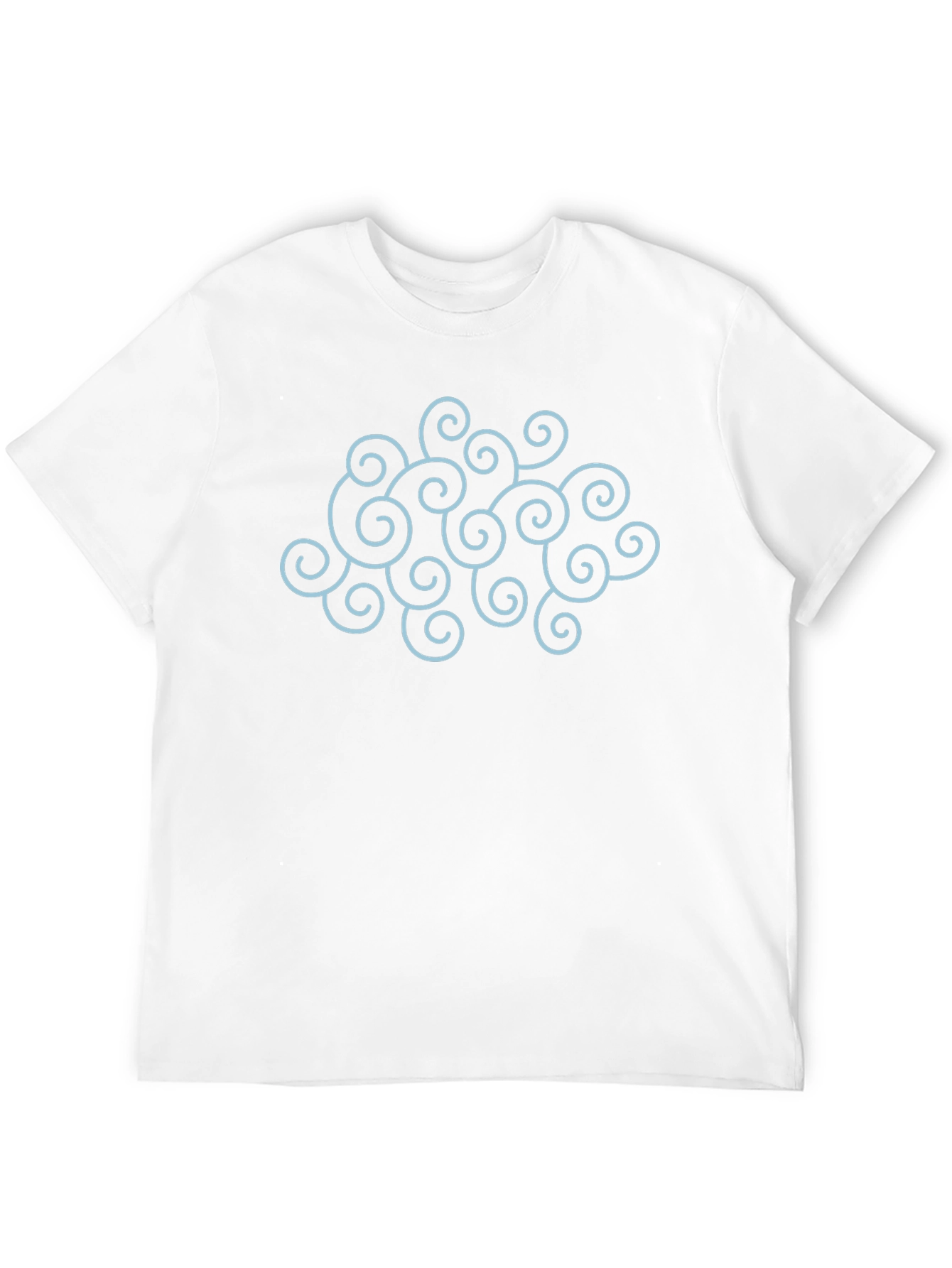 Swirl Design Black T-Shirt - Modern & Stylish