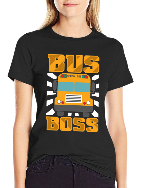 Bus Boss T-Shirt - School Bus Driver Apparel
