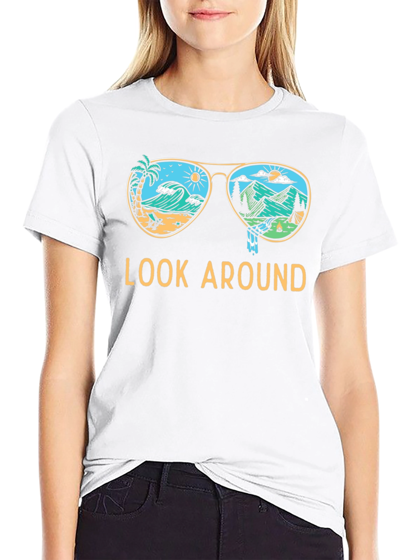 Look Around Nature Sunglasses Graphic Tee