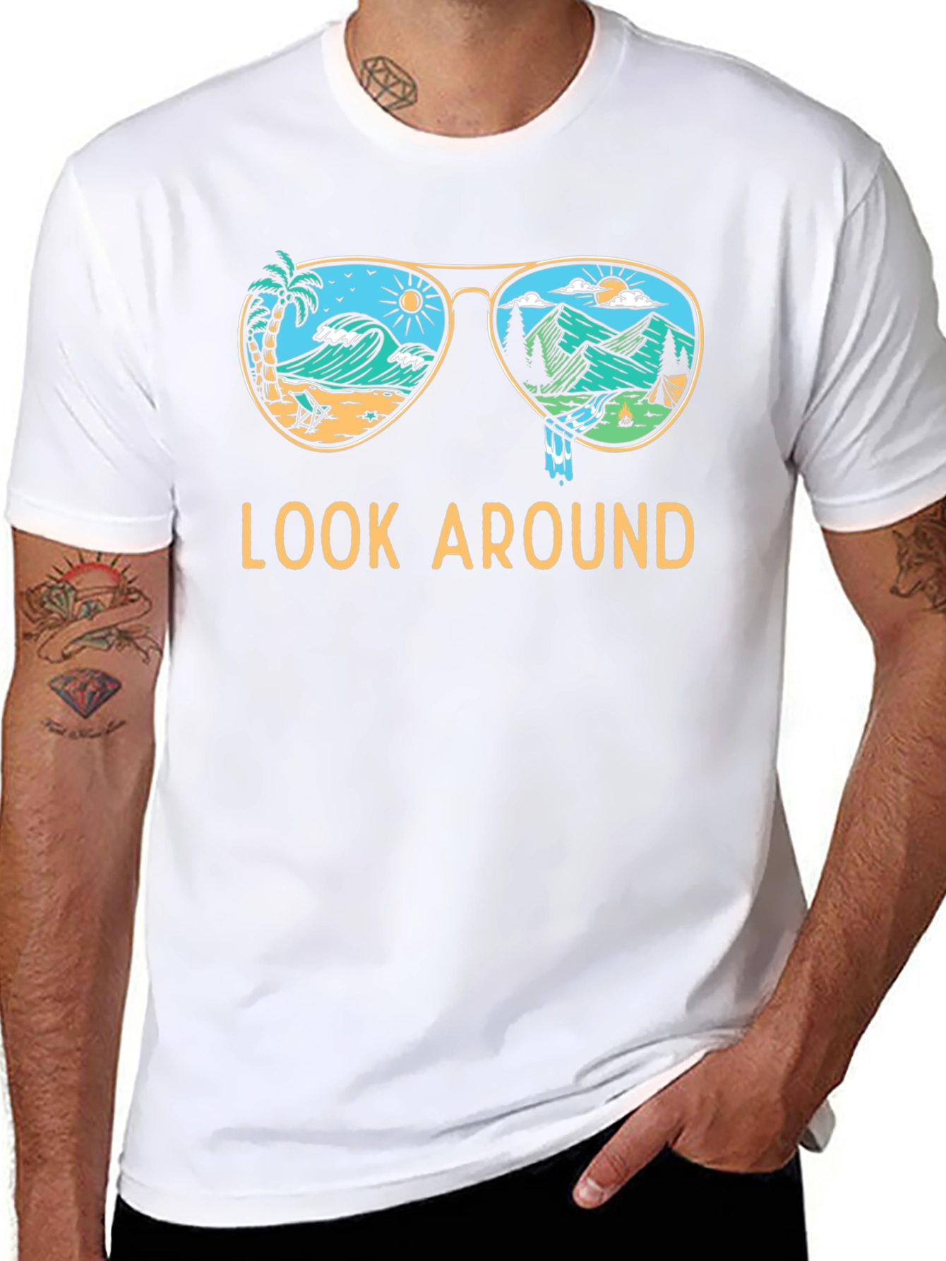 Look Around Nature Sunglasses Graphic Tee