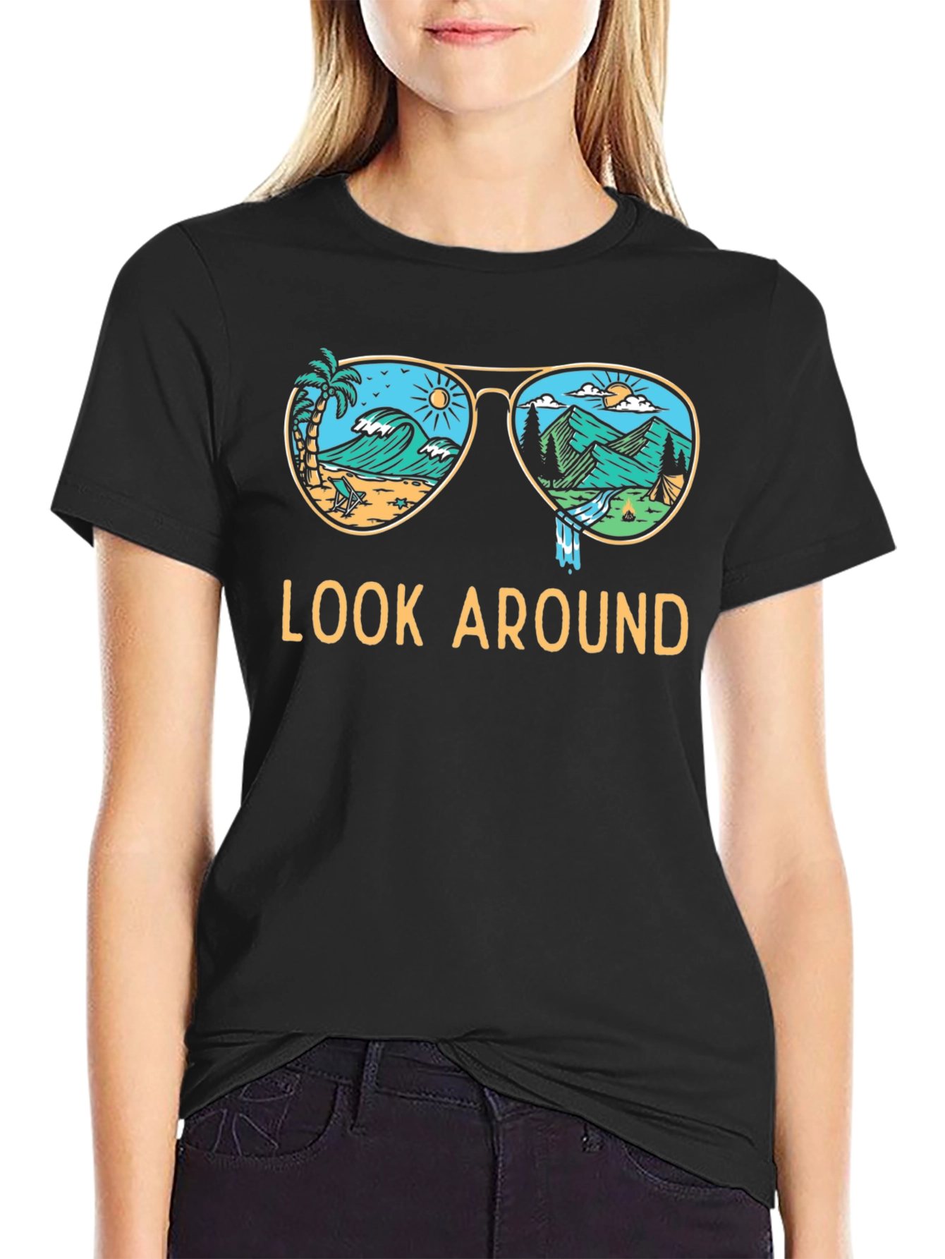 Look Around Nature Sunglasses Graphic Tee