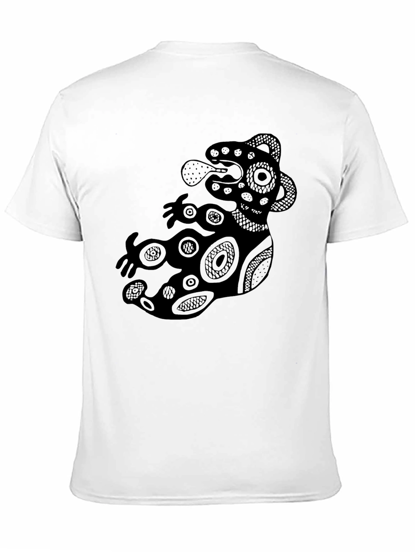 Aztec Art Black T-Shirt for Men