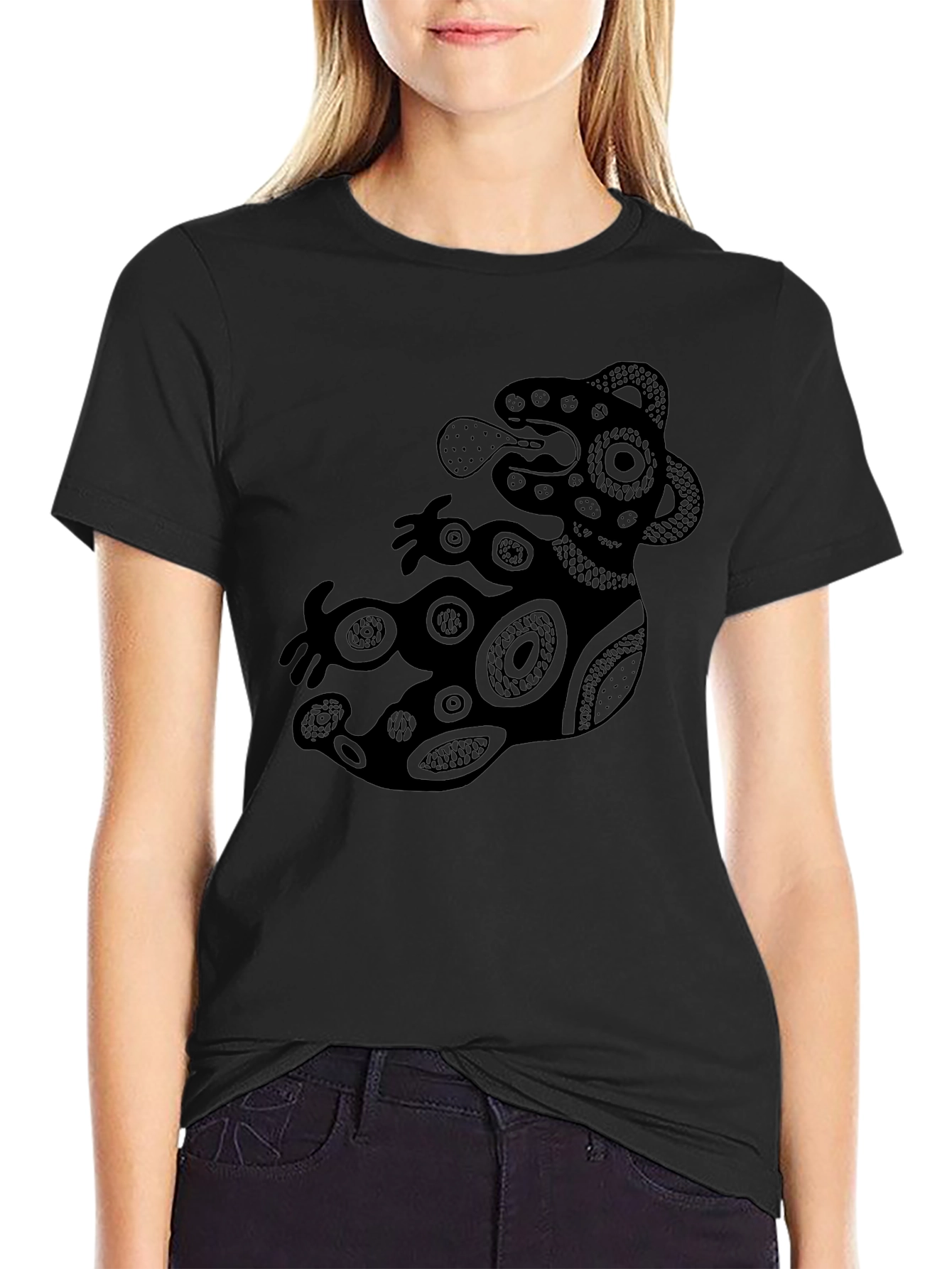 Aztec Art Black T-Shirt for Men