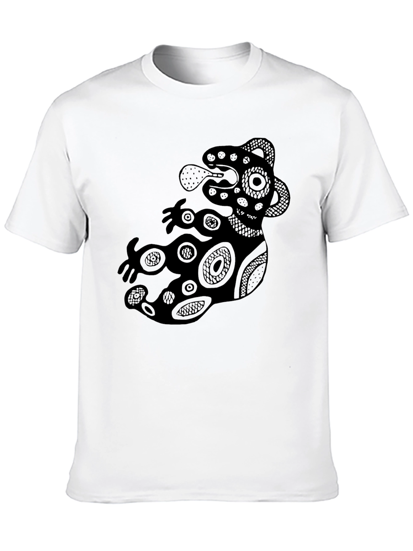 Aztec Art Black T-Shirt for Men