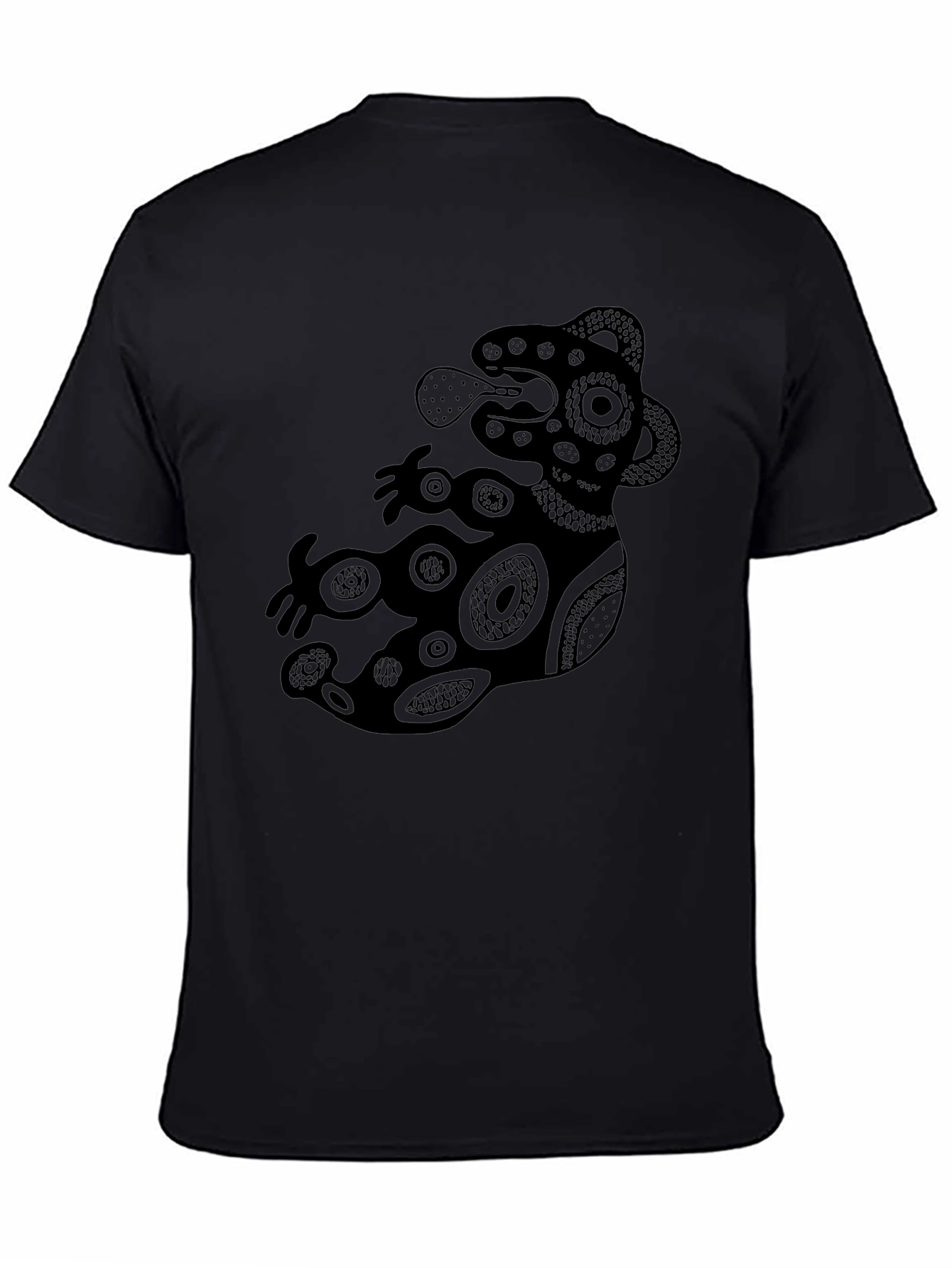 Aztec Art Black T-Shirt for Men