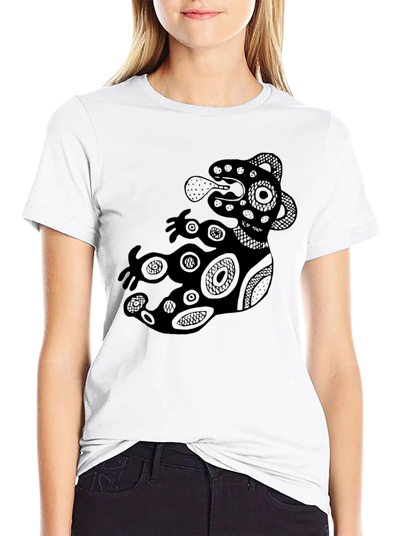 Aztec Art Black T-Shirt for Men