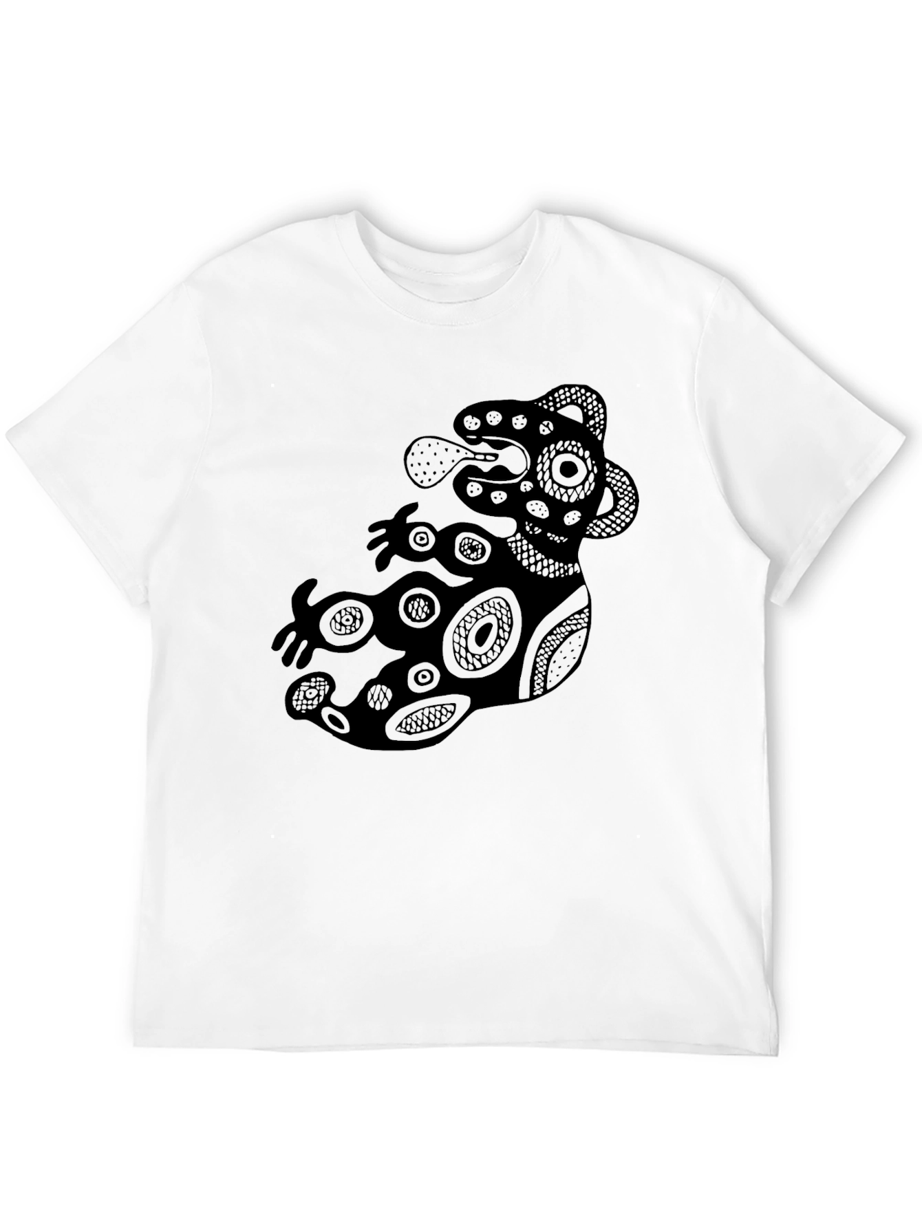 Aztec Art Black T-Shirt for Men