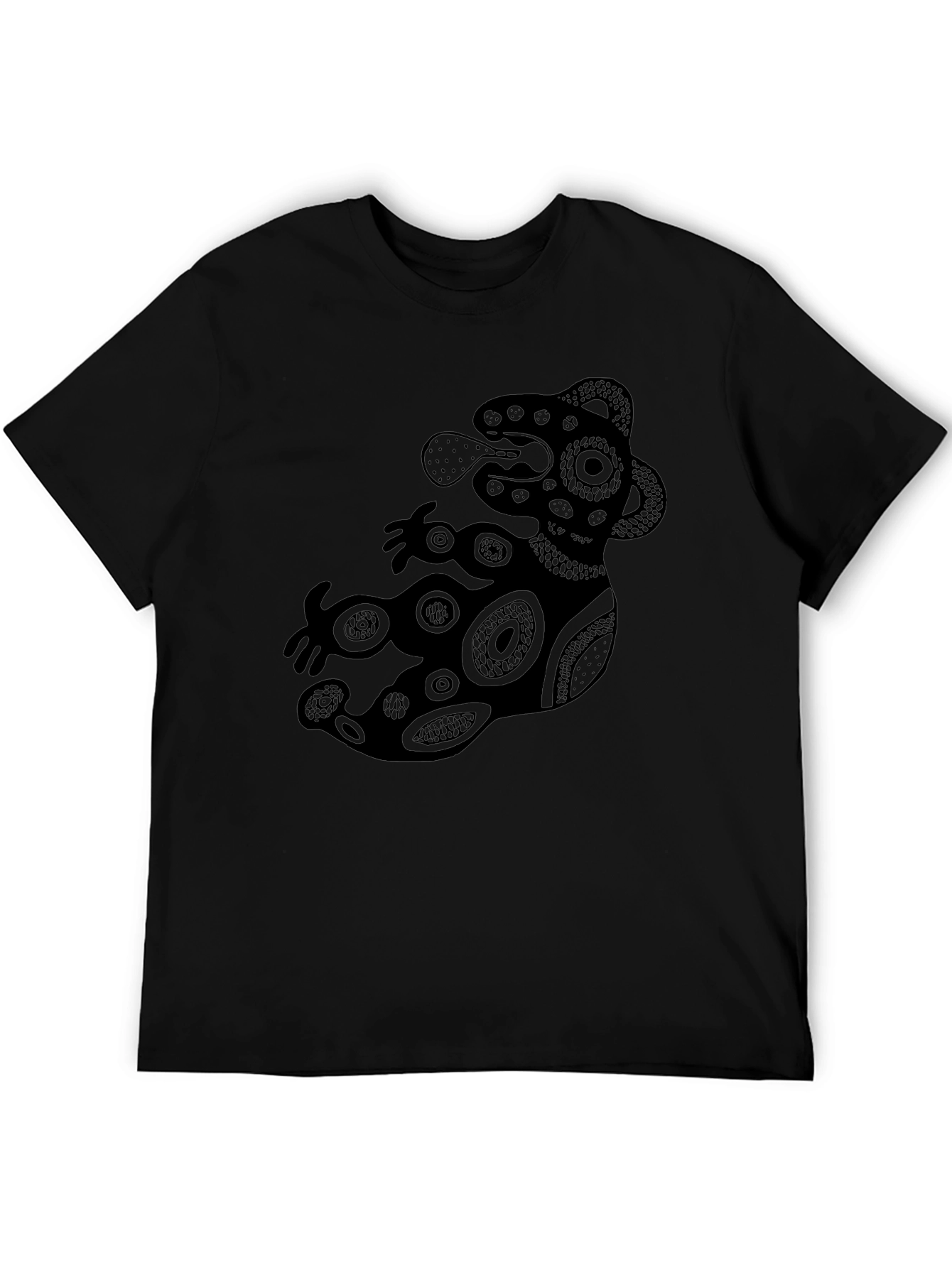 Aztec Art Black T-Shirt for Men