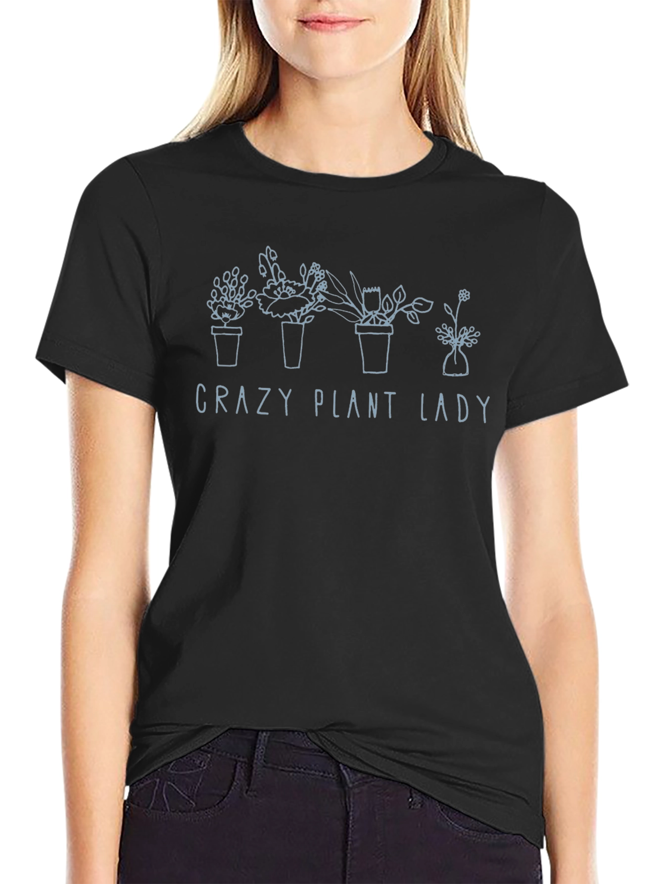 Crazy Plant Lady T-Shirt - Botanical Humor Tee