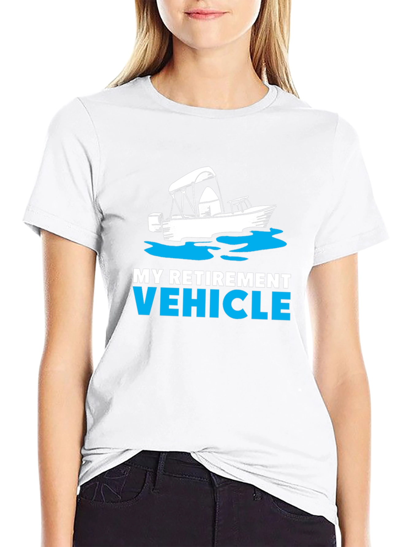 My Retirement Vehicle Boat T-Shirt - Black