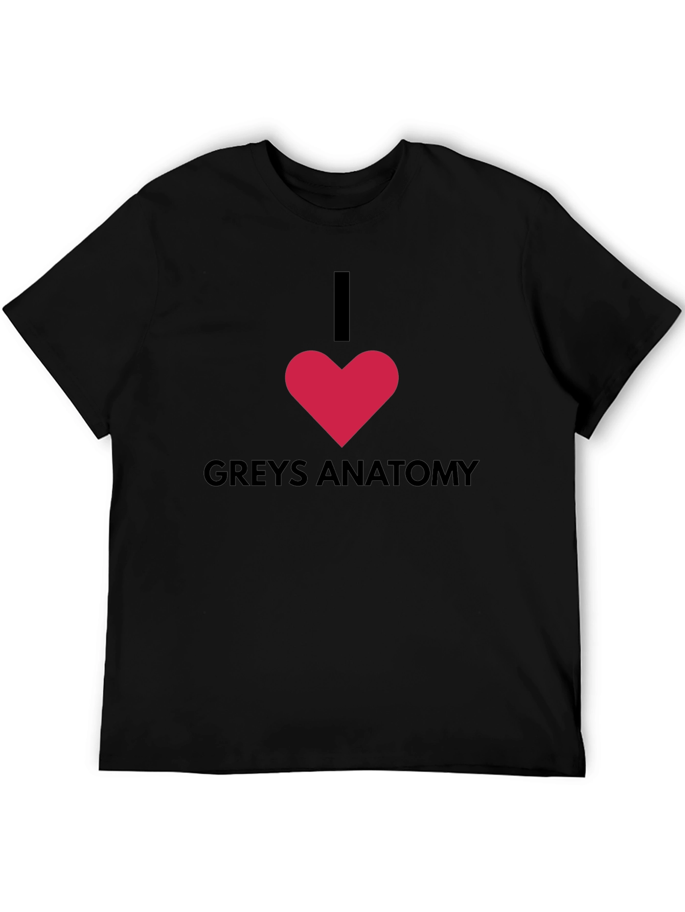 I Heart Greys Anatomy Black T-Shirt