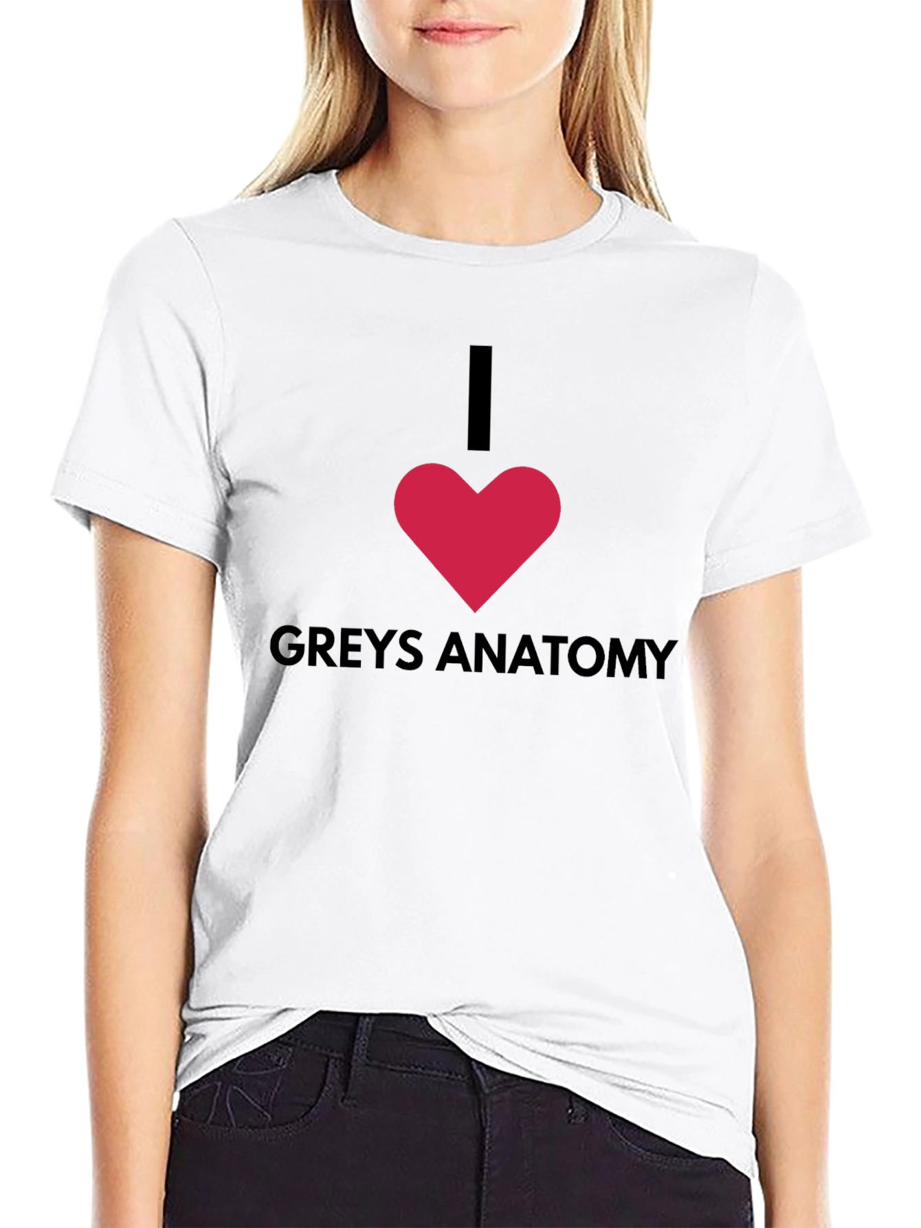 I Heart Greys Anatomy Black T-Shirt