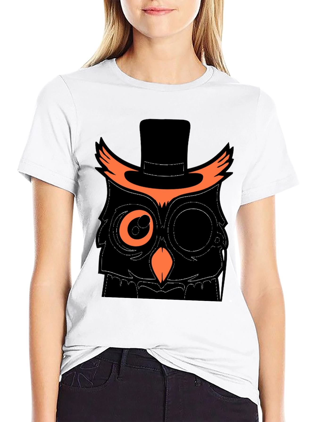 Steampunk Owl T-Shirt: Black Tee with Cool Graphic Design