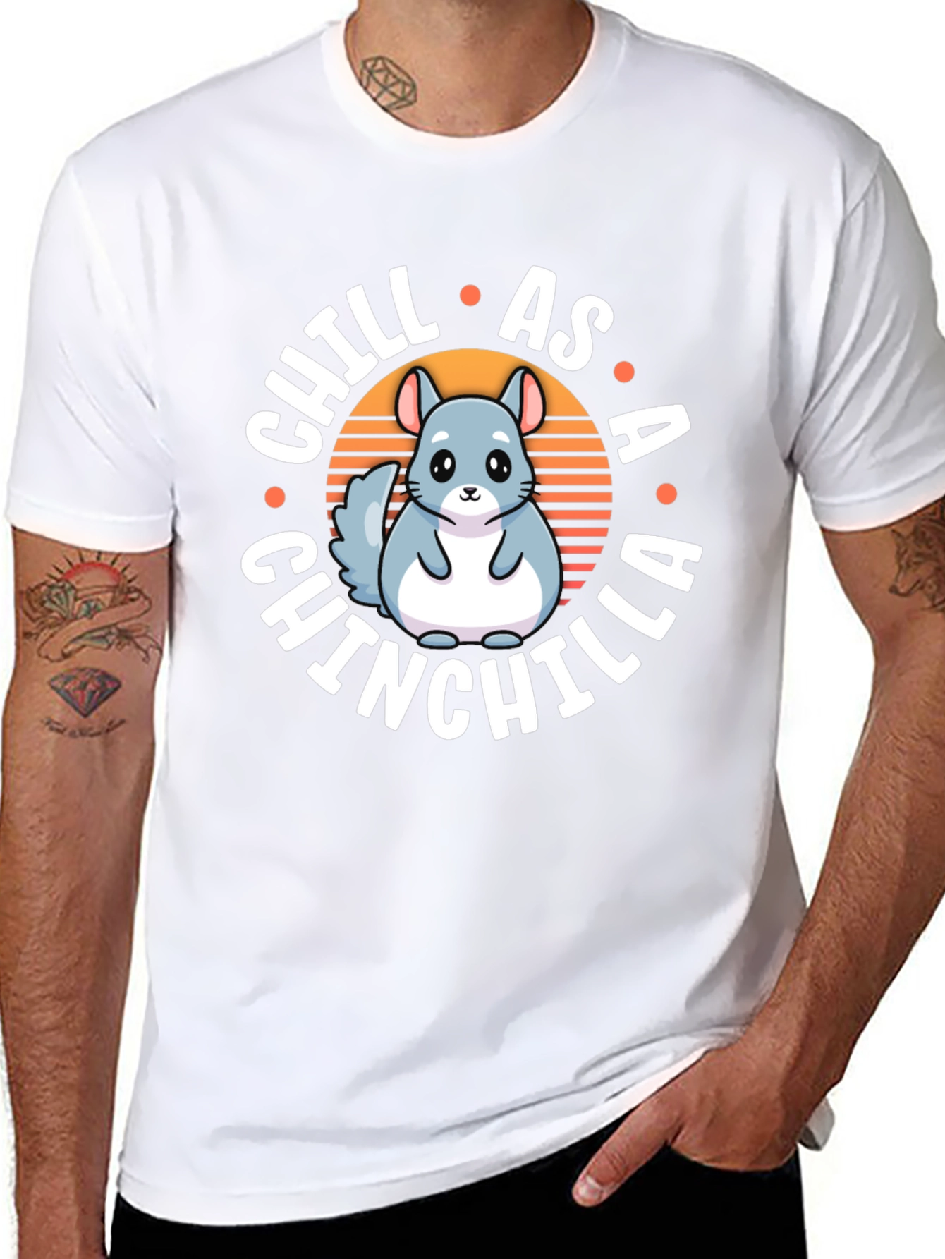 Chill As A Chinchilla Graphic Tee