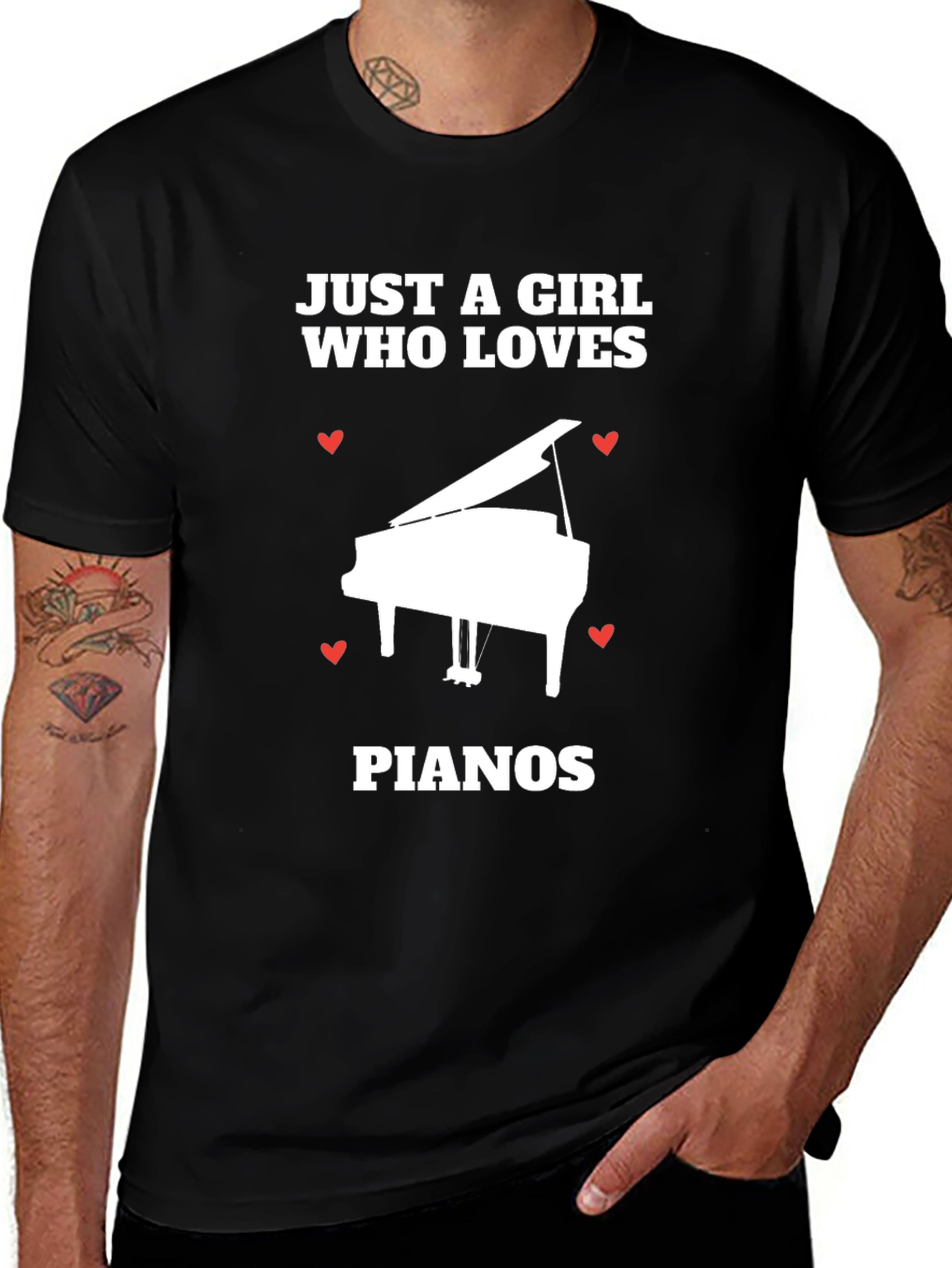 Just A Girl Who Loves Pianos T-Shirt