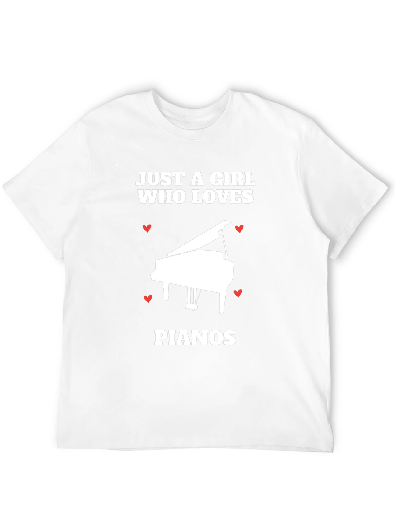 Just A Girl Who Loves Pianos T-Shirt