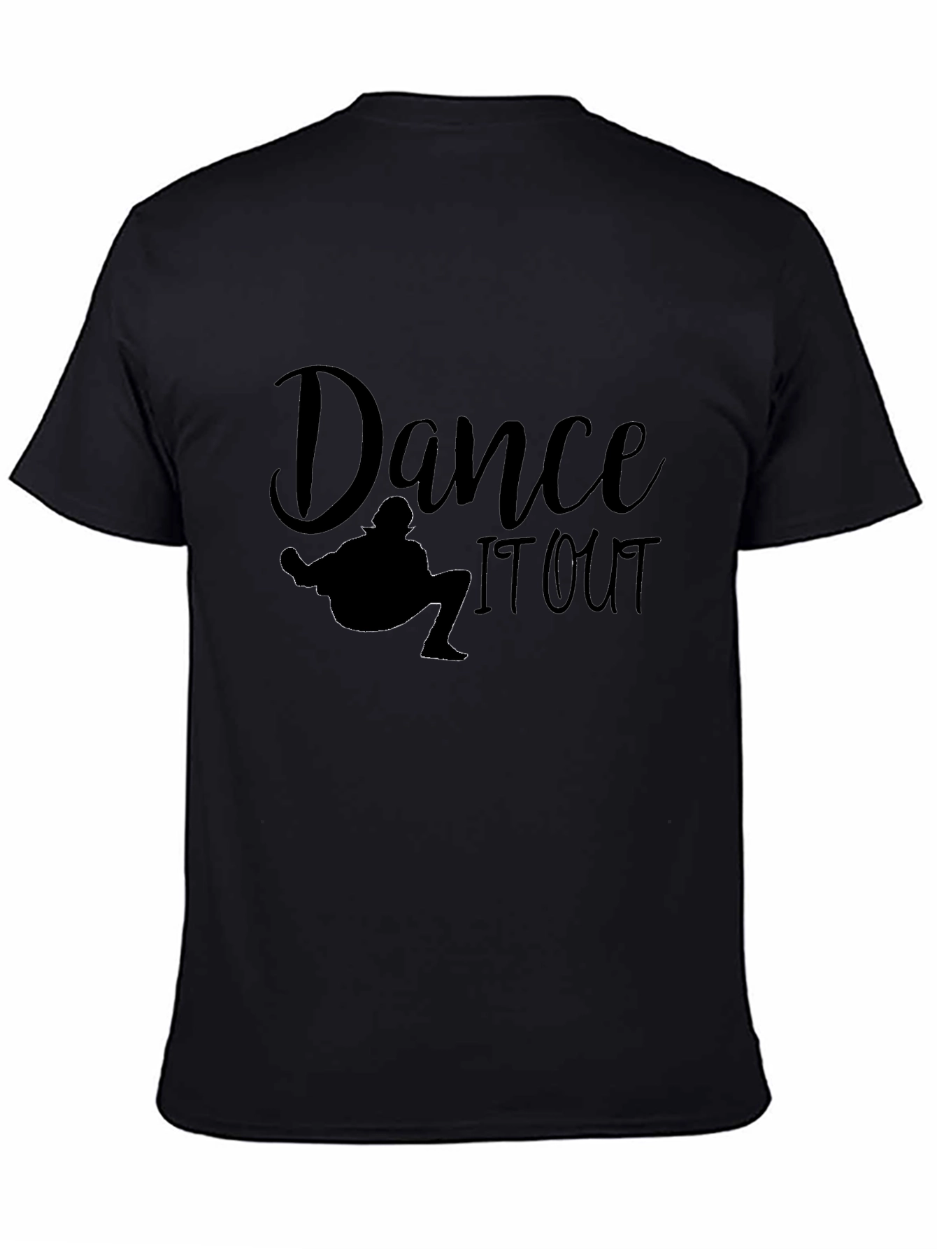 Dance It Out Black Graphic Tee Shirt