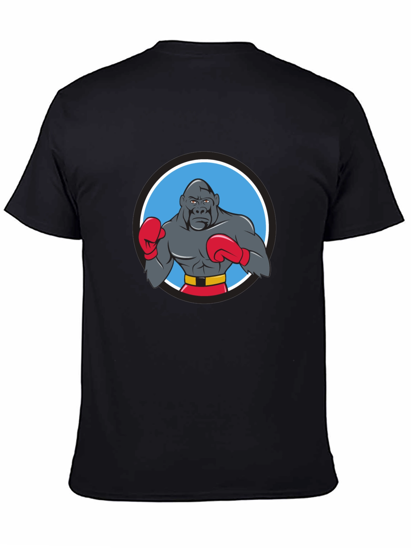 Gorilla Boxer Graphic T-Shirt - Black