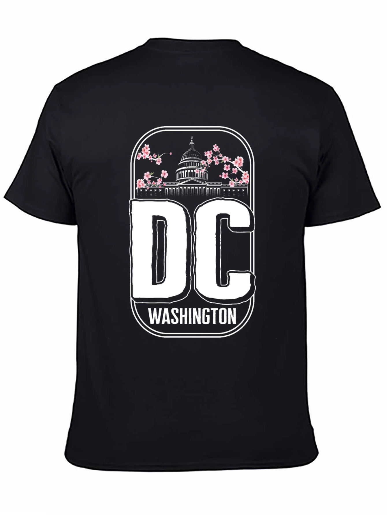 DC Washington Blossom Graphic Tee - Black