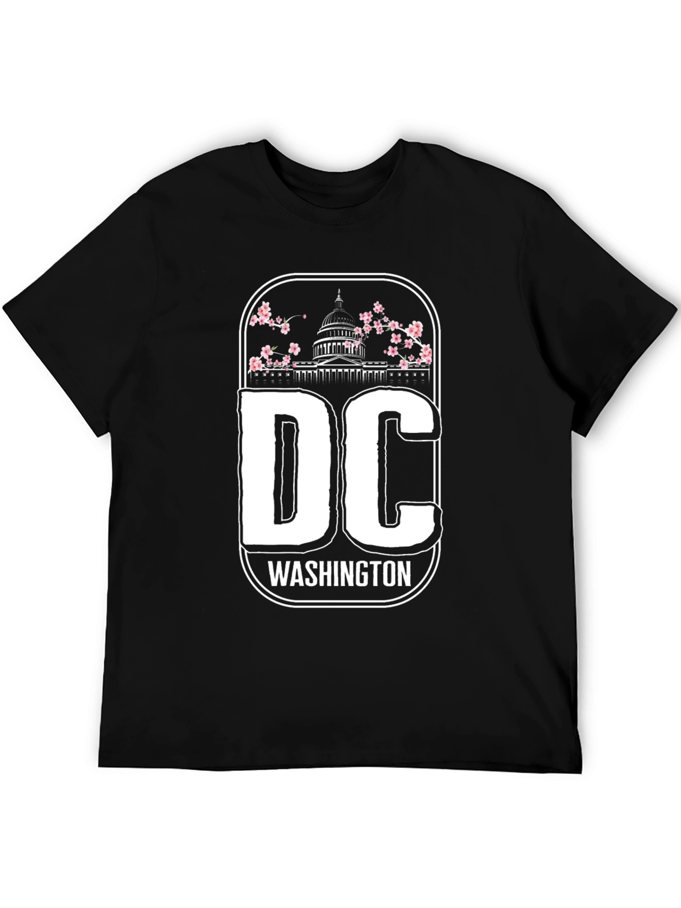 DC Washington Blossom Graphic Tee - Black