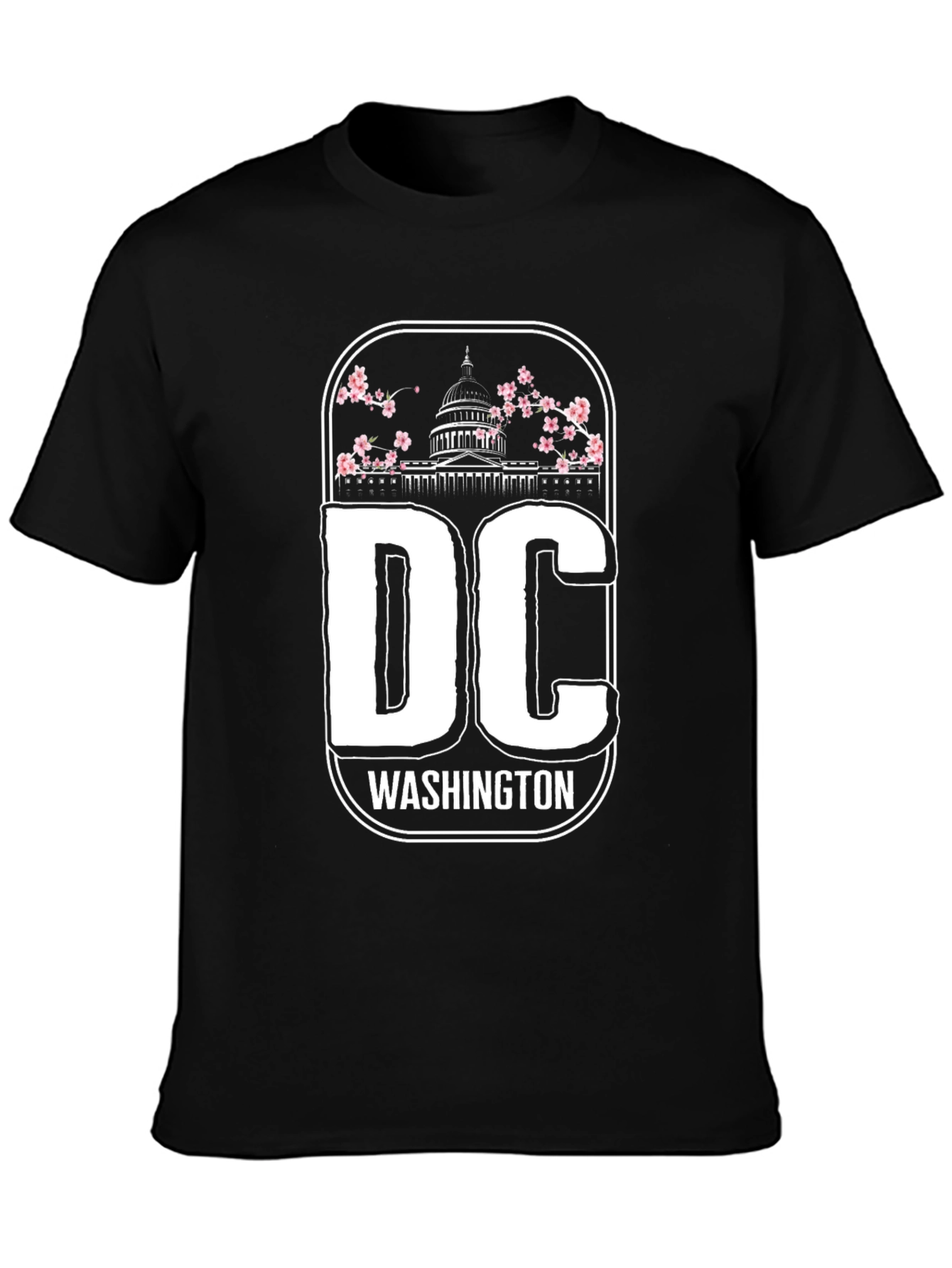 DC Washington Blossom Graphic Tee - Black