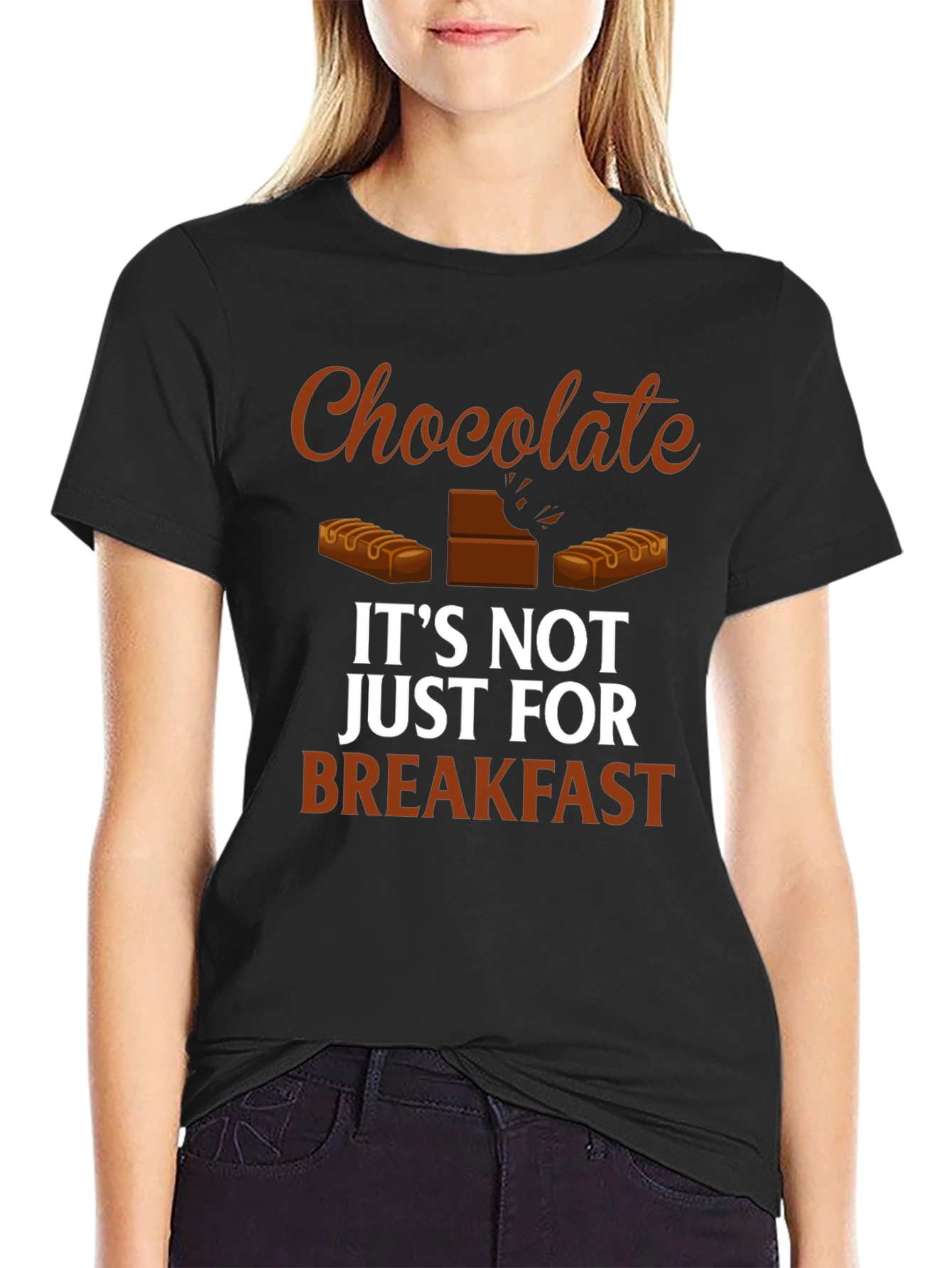 Chocolate Lover T-Shirt - Not Just for Breakfast!