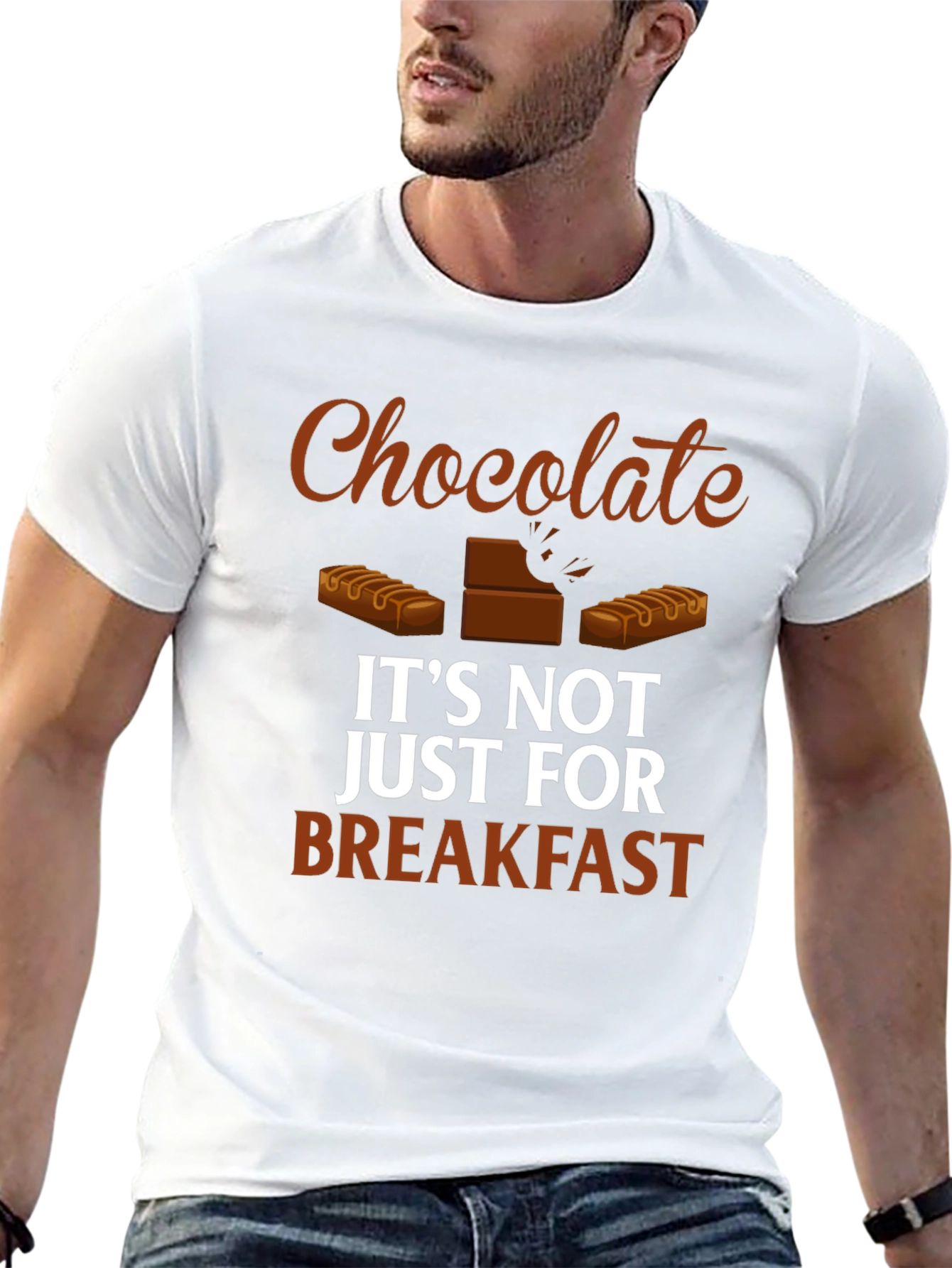 Chocolate Lover T-Shirt - Not Just for Breakfast!
