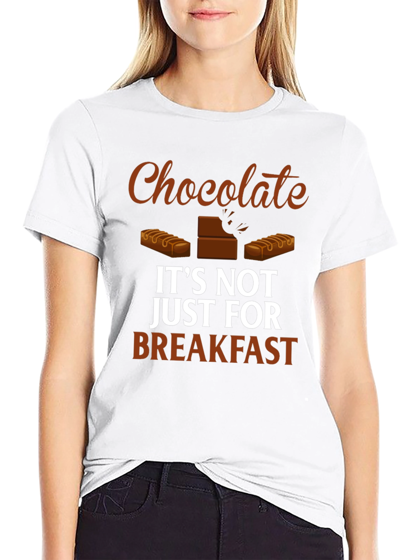 Chocolate Lover T-Shirt - Not Just for Breakfast!