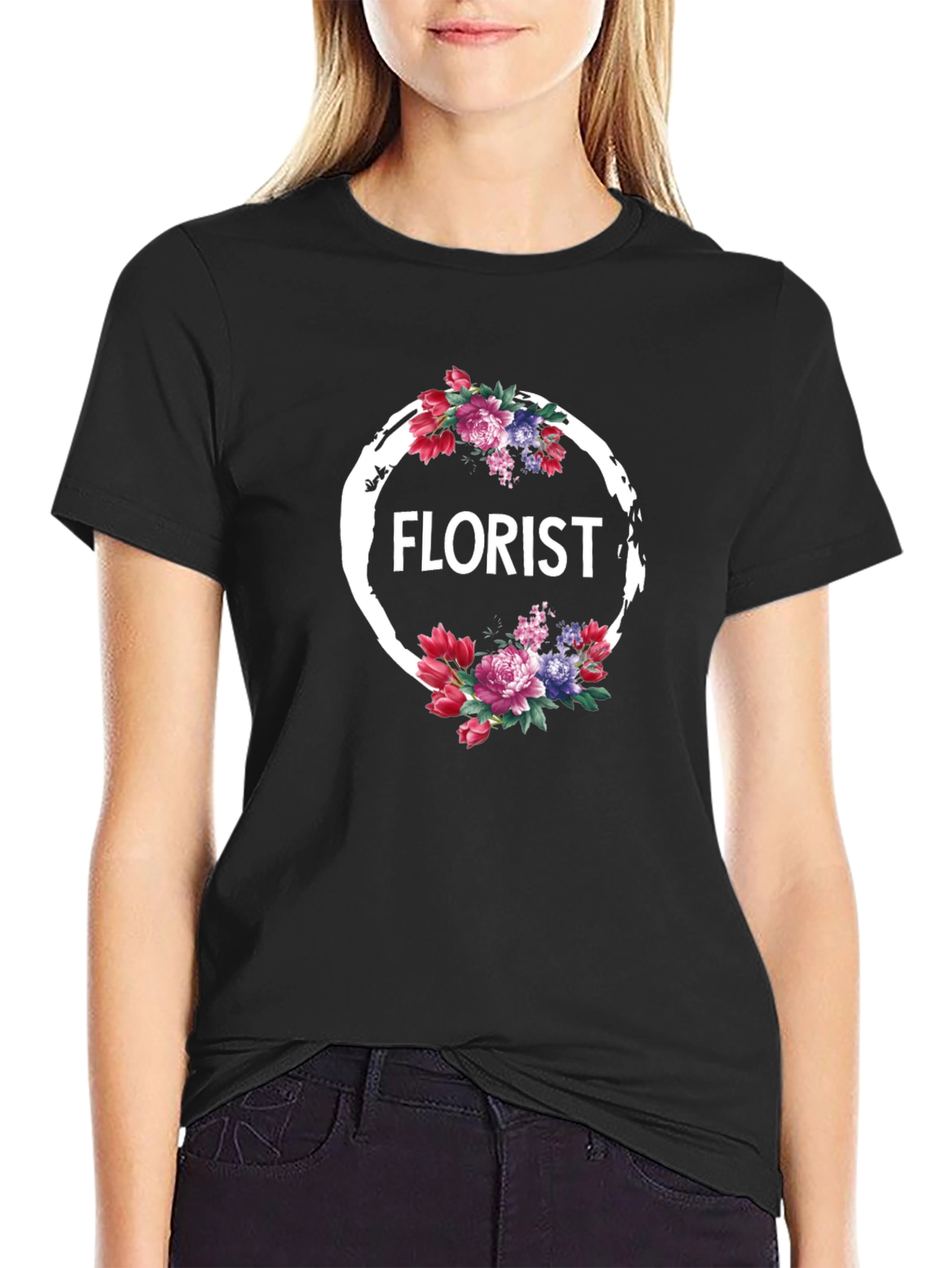 Florist Floral Wreath T-Shirt