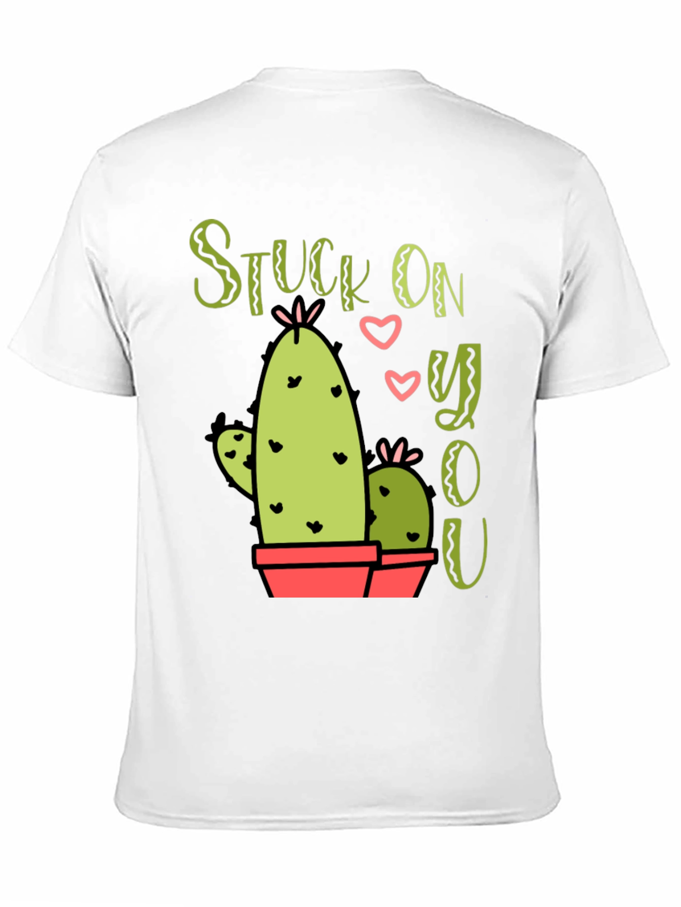 Stuck On You Cactus Graphic Black T-Shirt