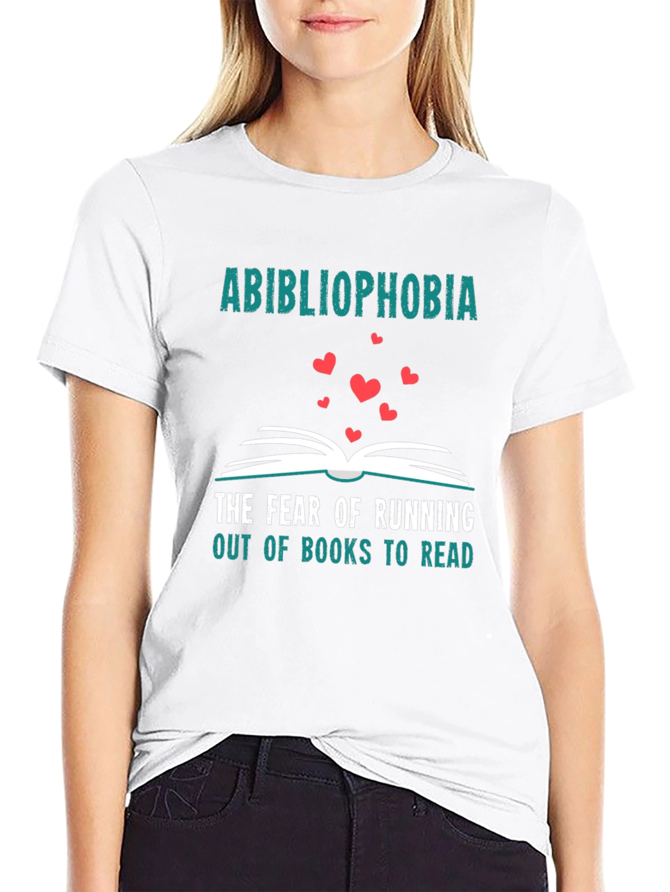 Abibliophobia T-Shirt: Fear of Running Out of Books