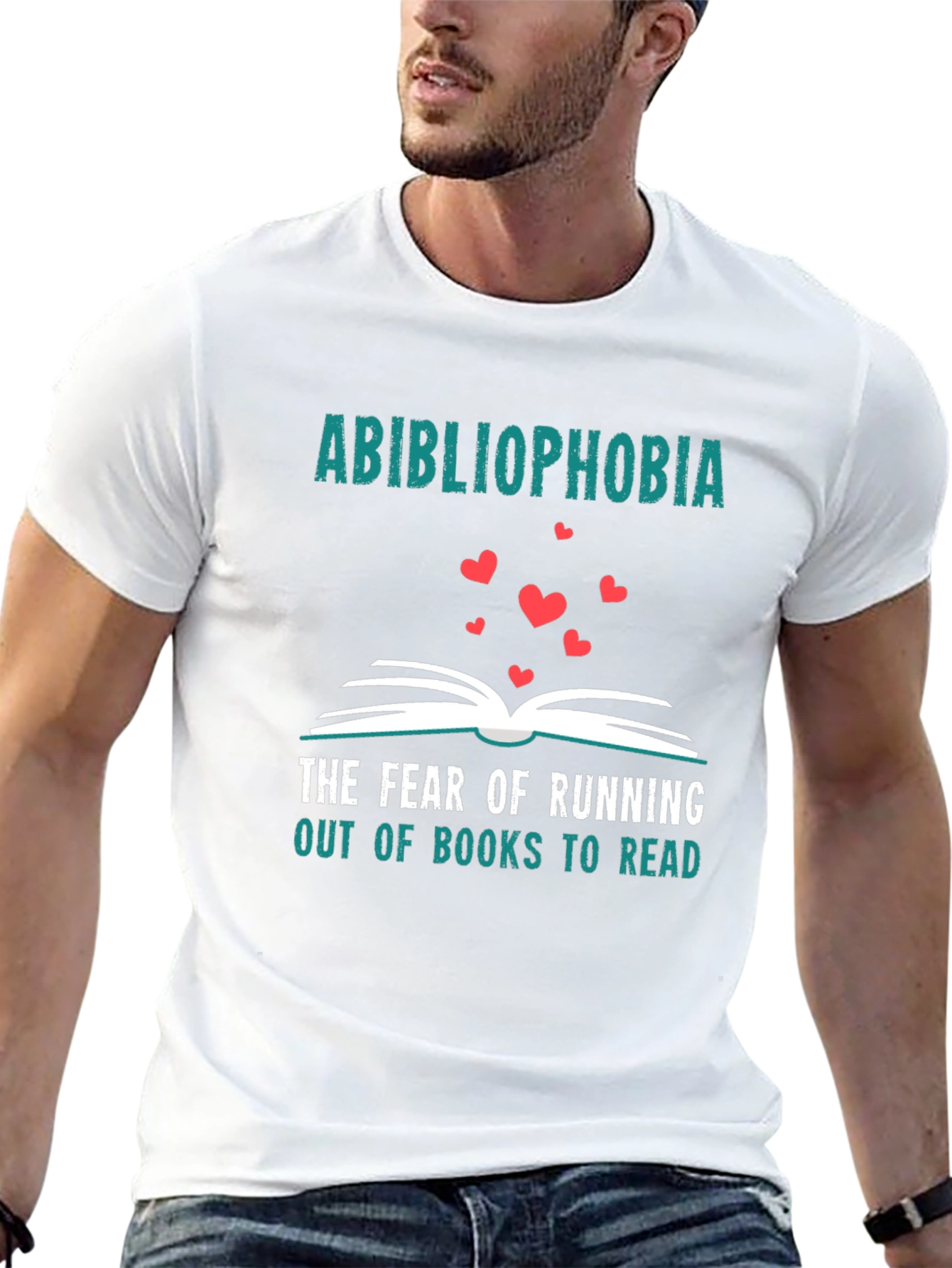 Abibliophobia T-Shirt: Fear of Running Out of Books