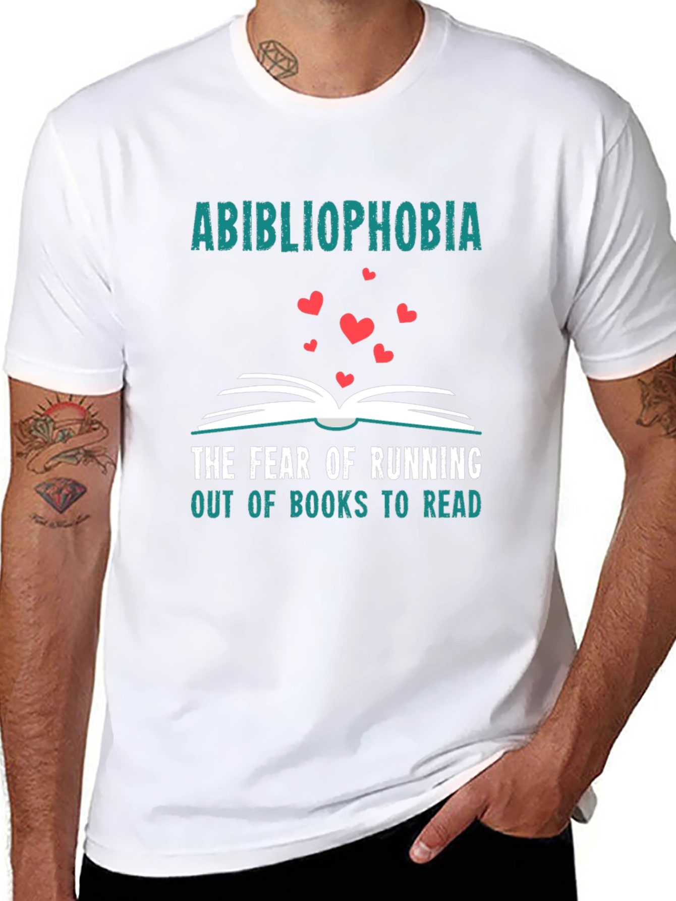 Abibliophobia T-Shirt: Fear of Running Out of Books