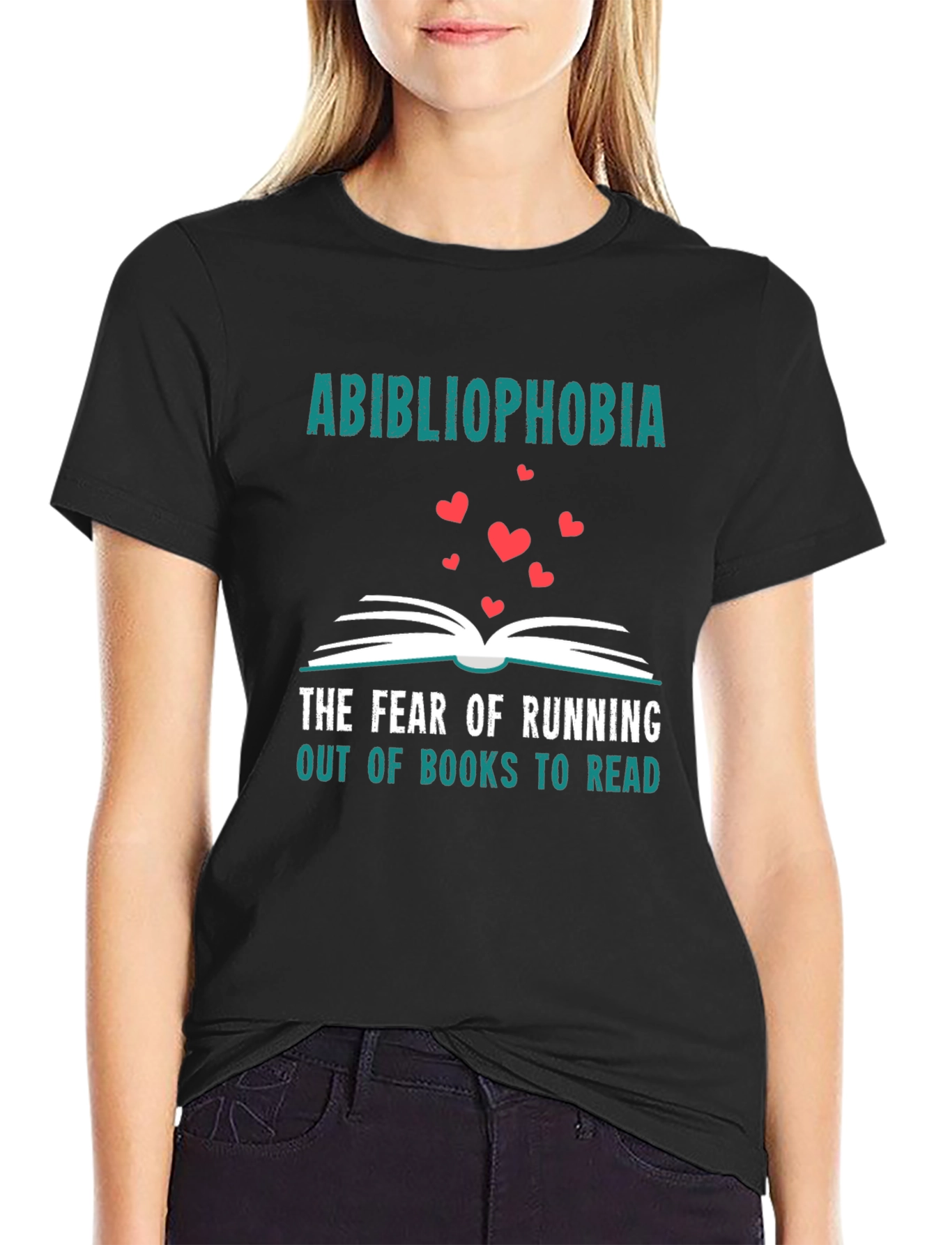 Abibliophobia T-Shirt: Fear of Running Out of Books