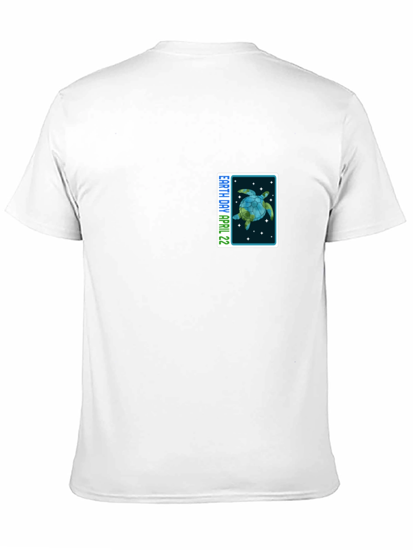 Earth Day April 22 Turtle Graphic Black T-Shirt