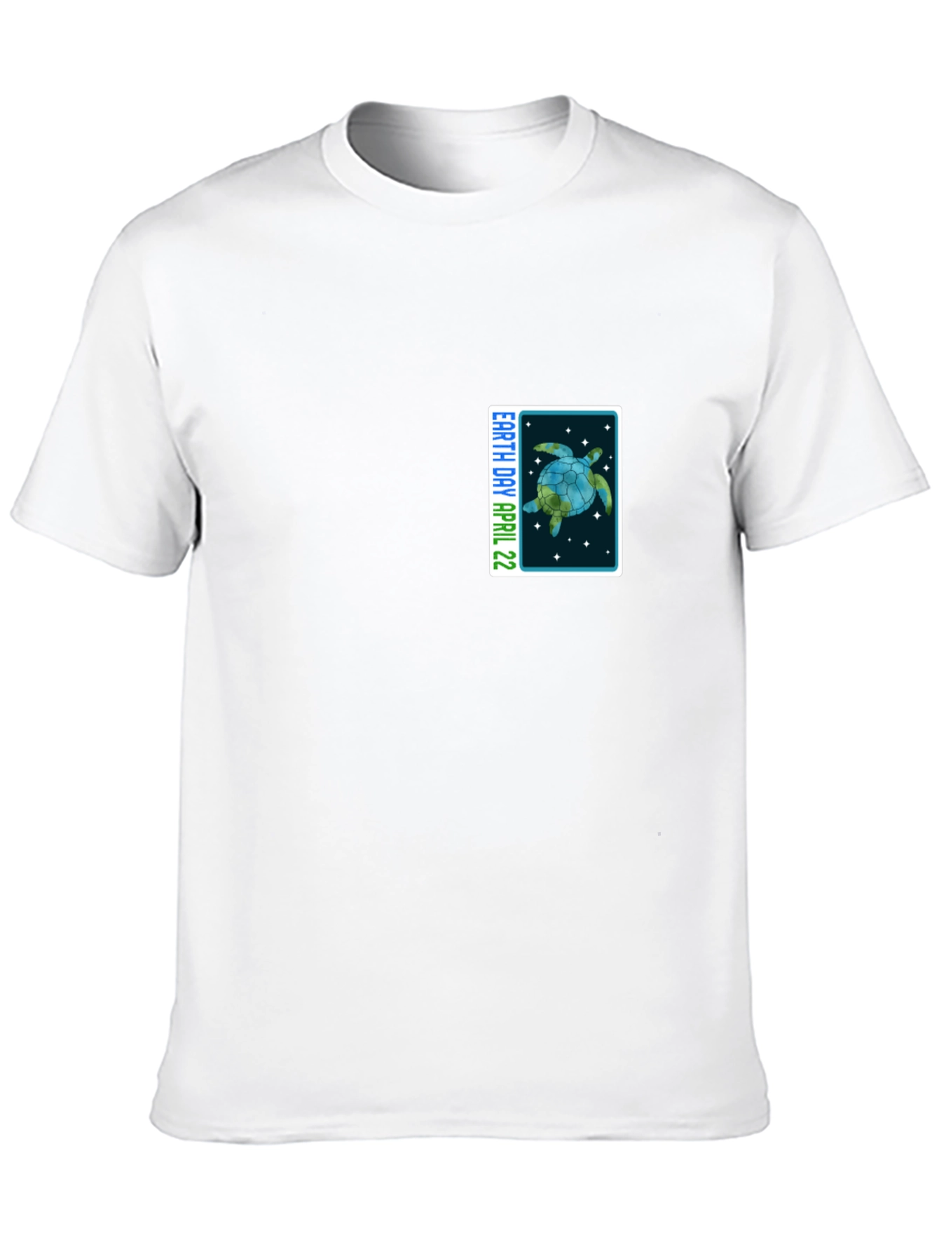 Earth Day April 22 Turtle Graphic Black T-Shirt