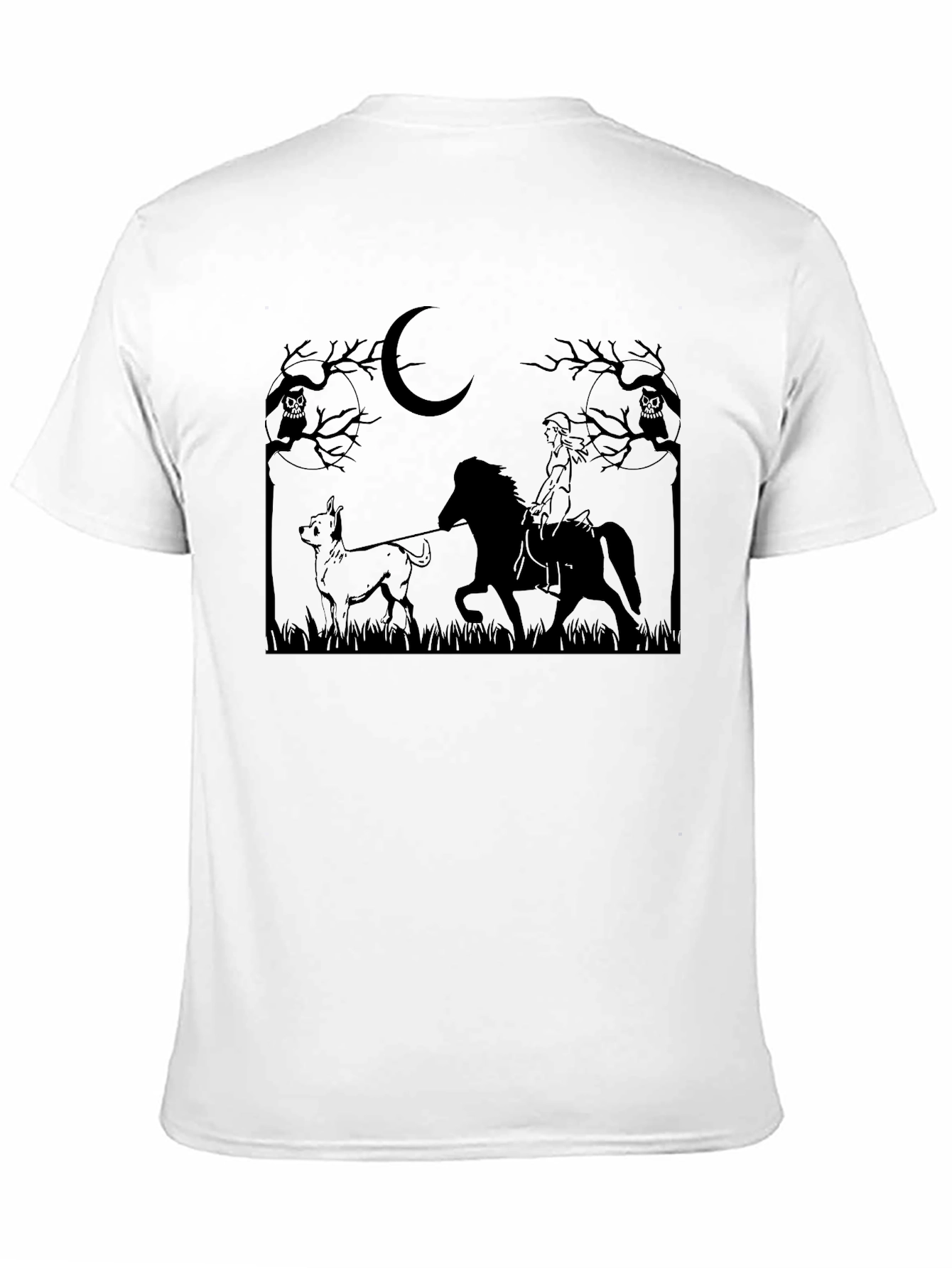 Moonlit Ride Graphic T-Shirt - Unisex Black Tee