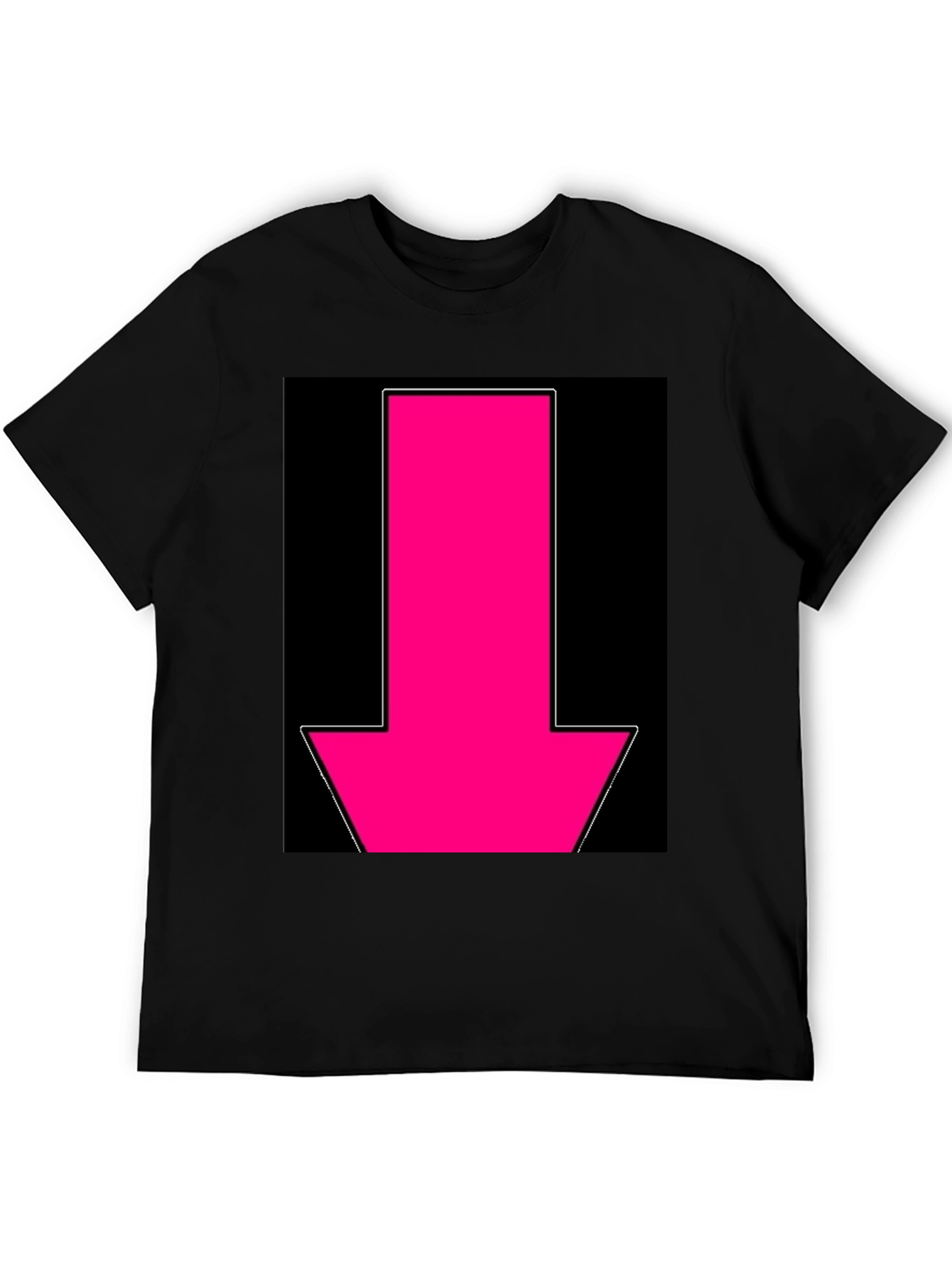 Hot Pink Arrow Graphic Tee - Bold Statement T-Shirt